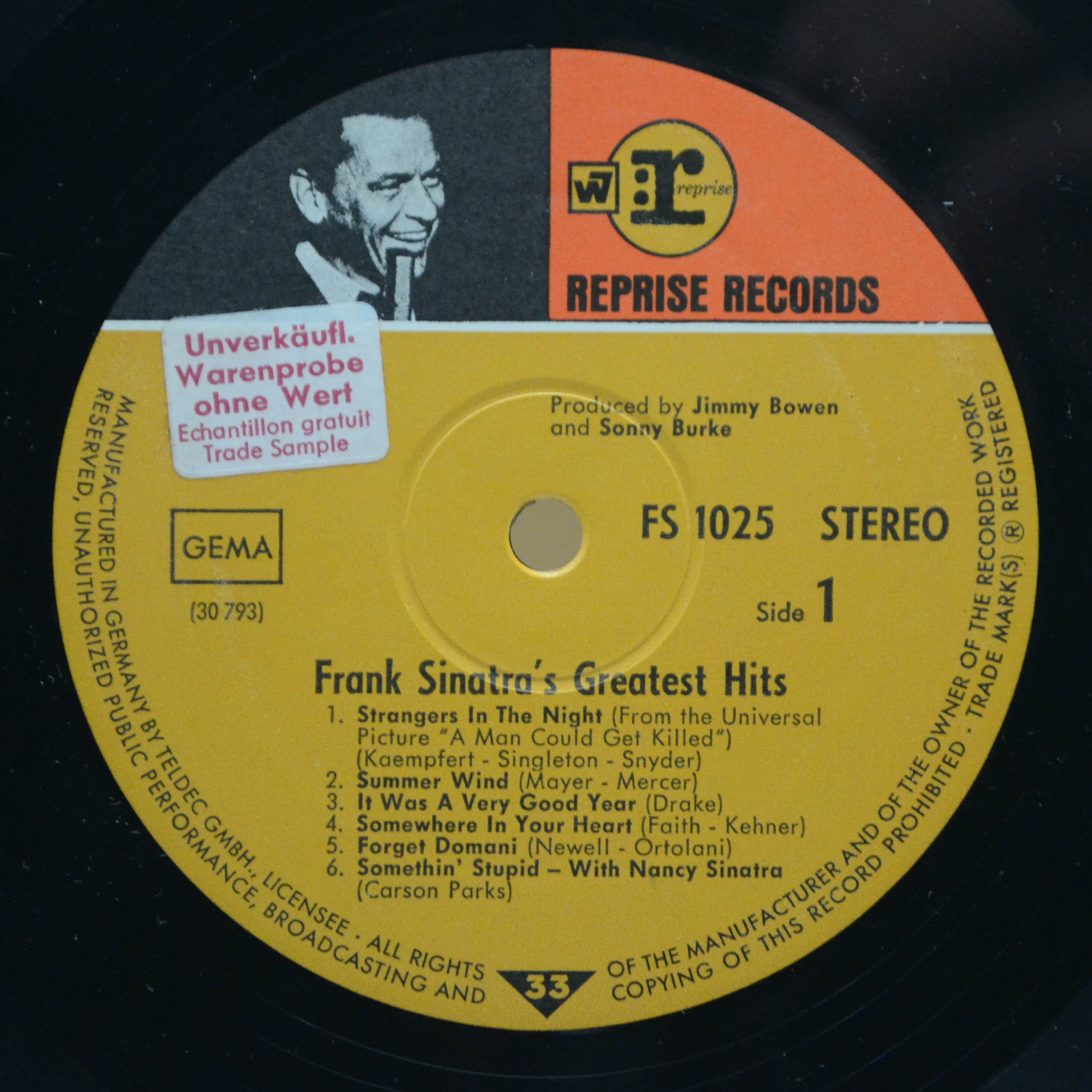 Frank Sinatra — Frank Sinatra's Greatest Hits!, 1968