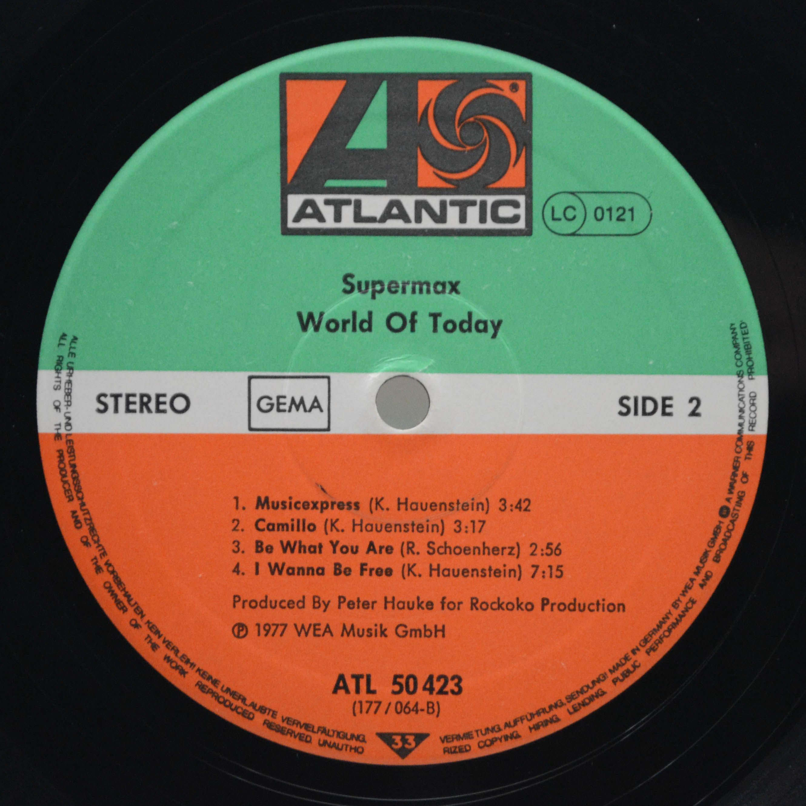 Supermax — World Of Today, 1977
