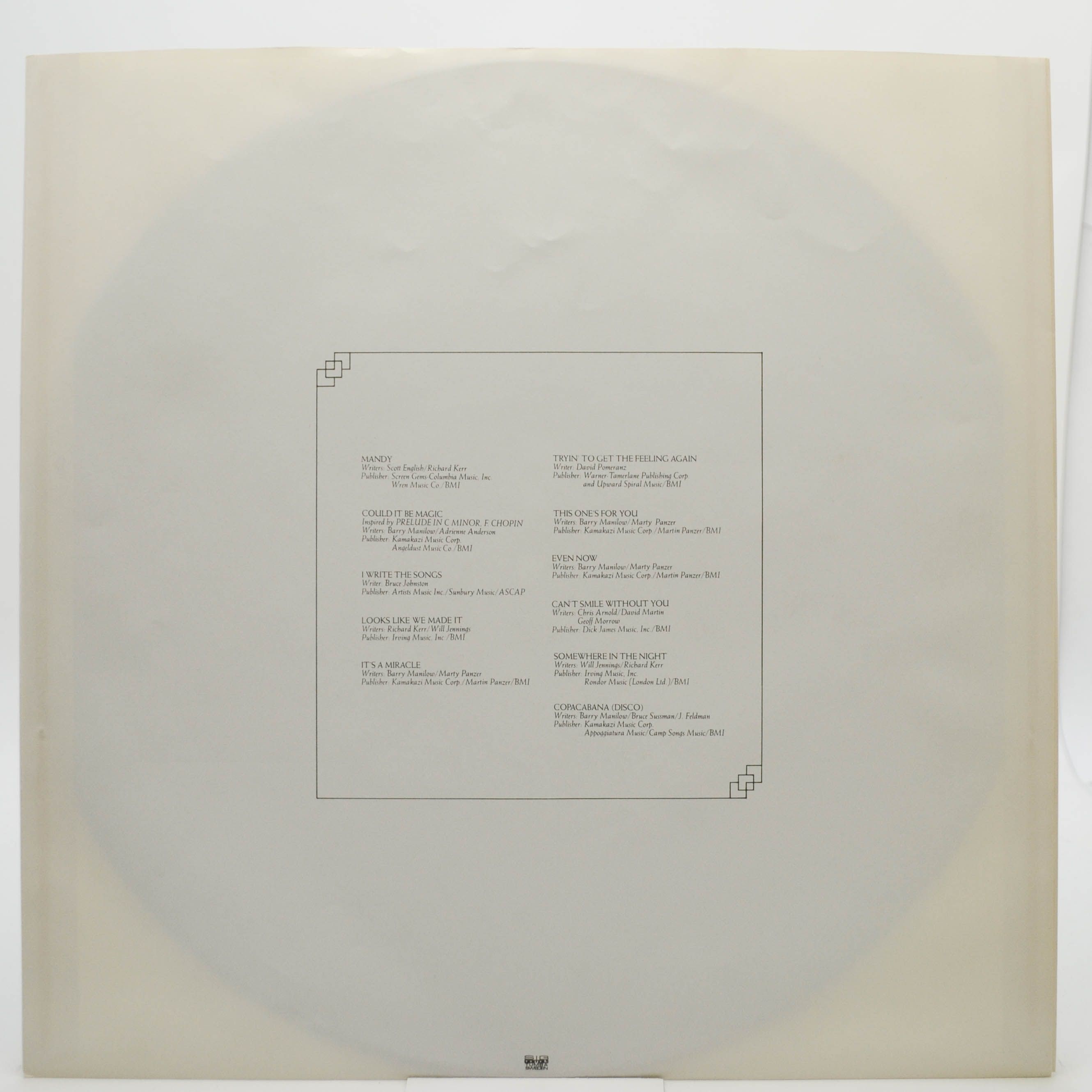 Barry Manilow — Greatest Hits, 1978