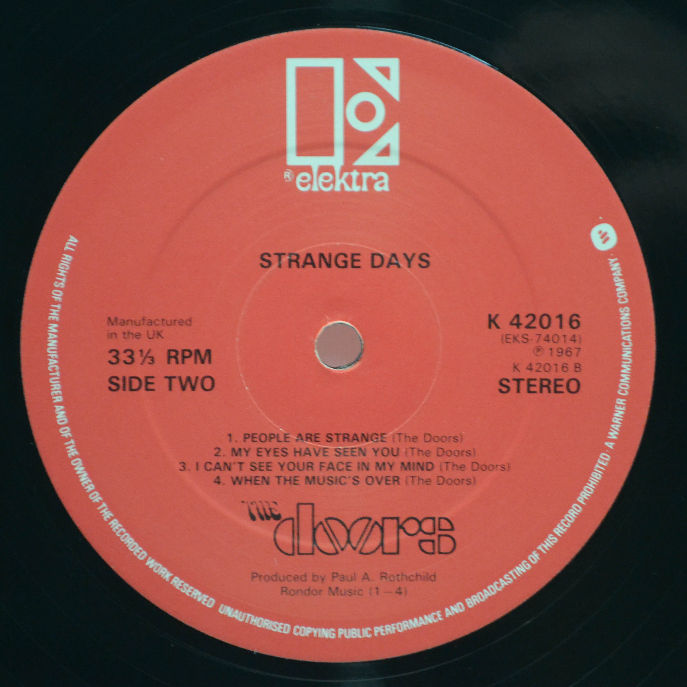Doors — Strange Days (UK), 1967