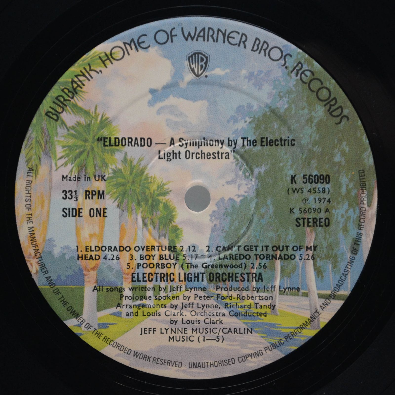 Electric Light Orchestra — Eldorado - A Symphony By The Electric Light Orchestra (1-st, UK), 1974