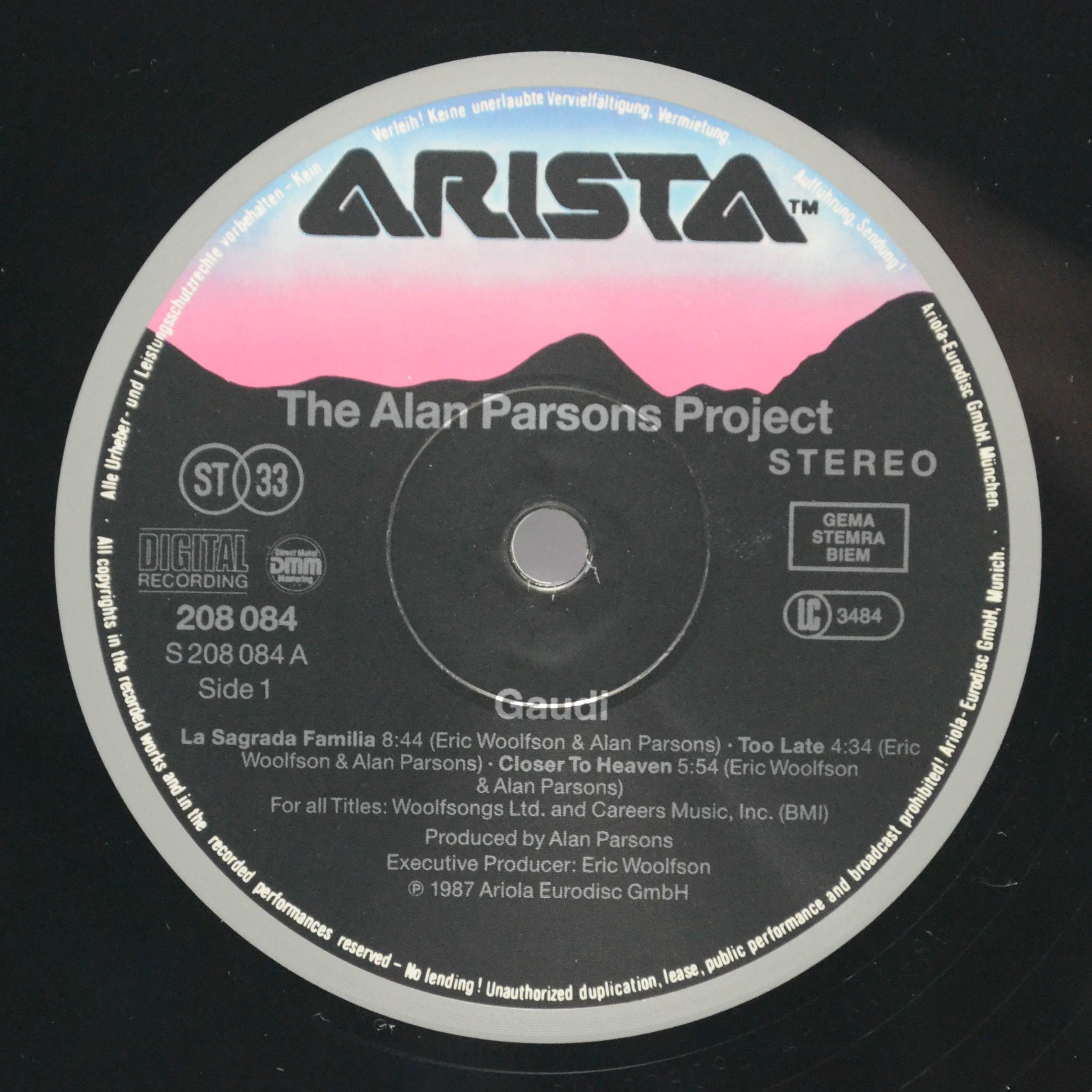 The Alan Parsons Project — Gaudi, 1987