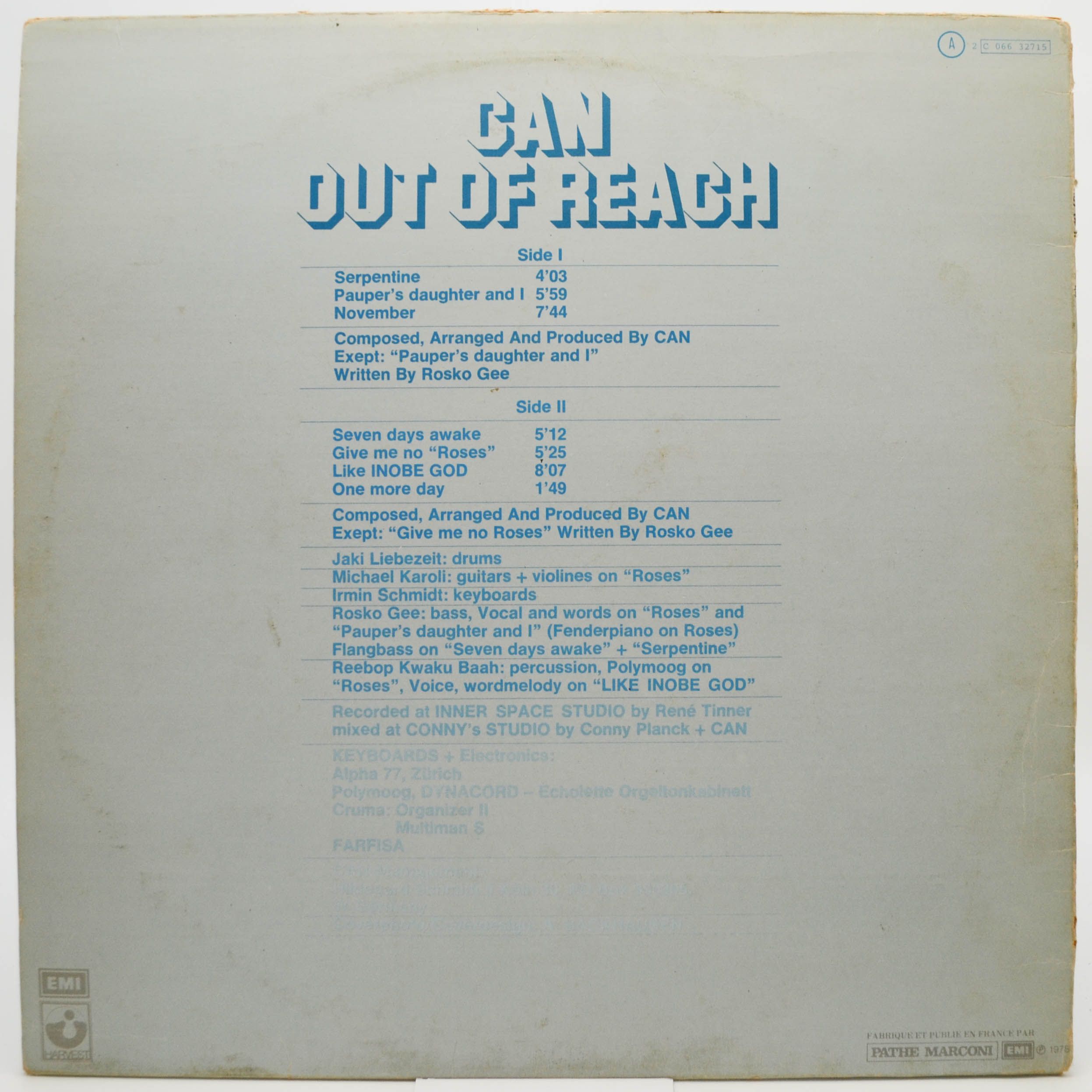 Can — Out Of Reach, 1978