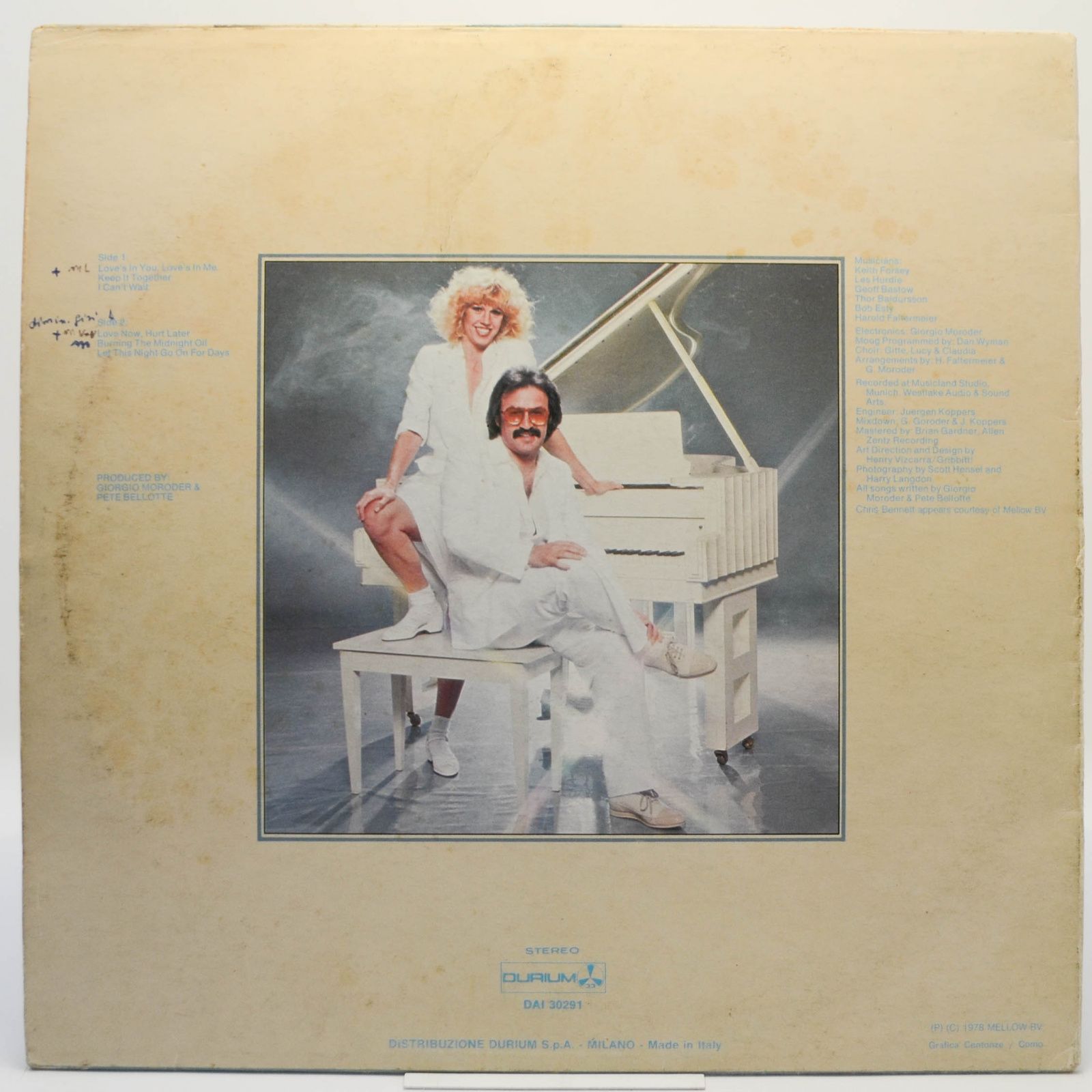 Giorgio And Chris — Love's In You, Love's In Me, 1978