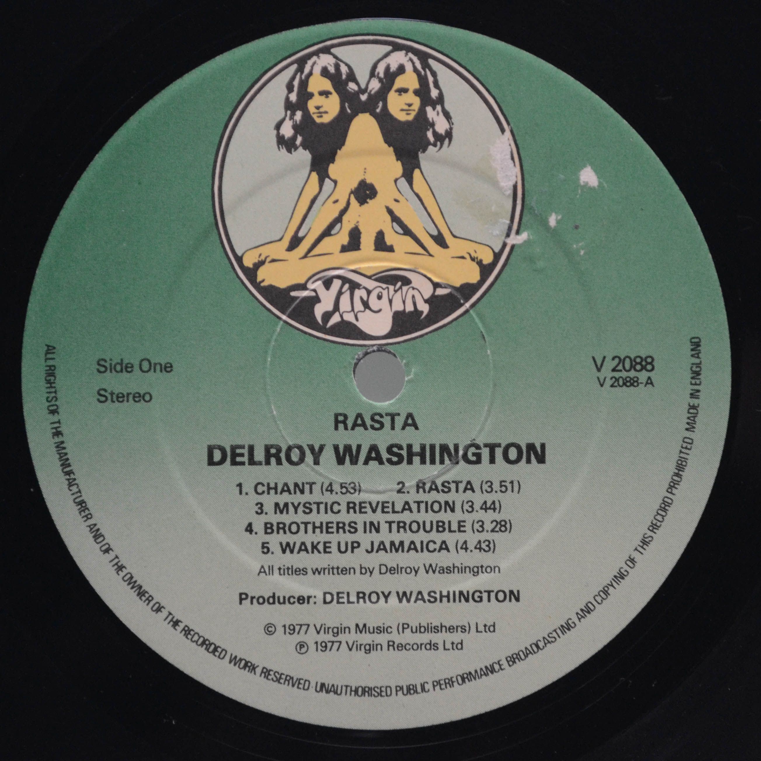Delroy Washington — Rasta (UK), 1977