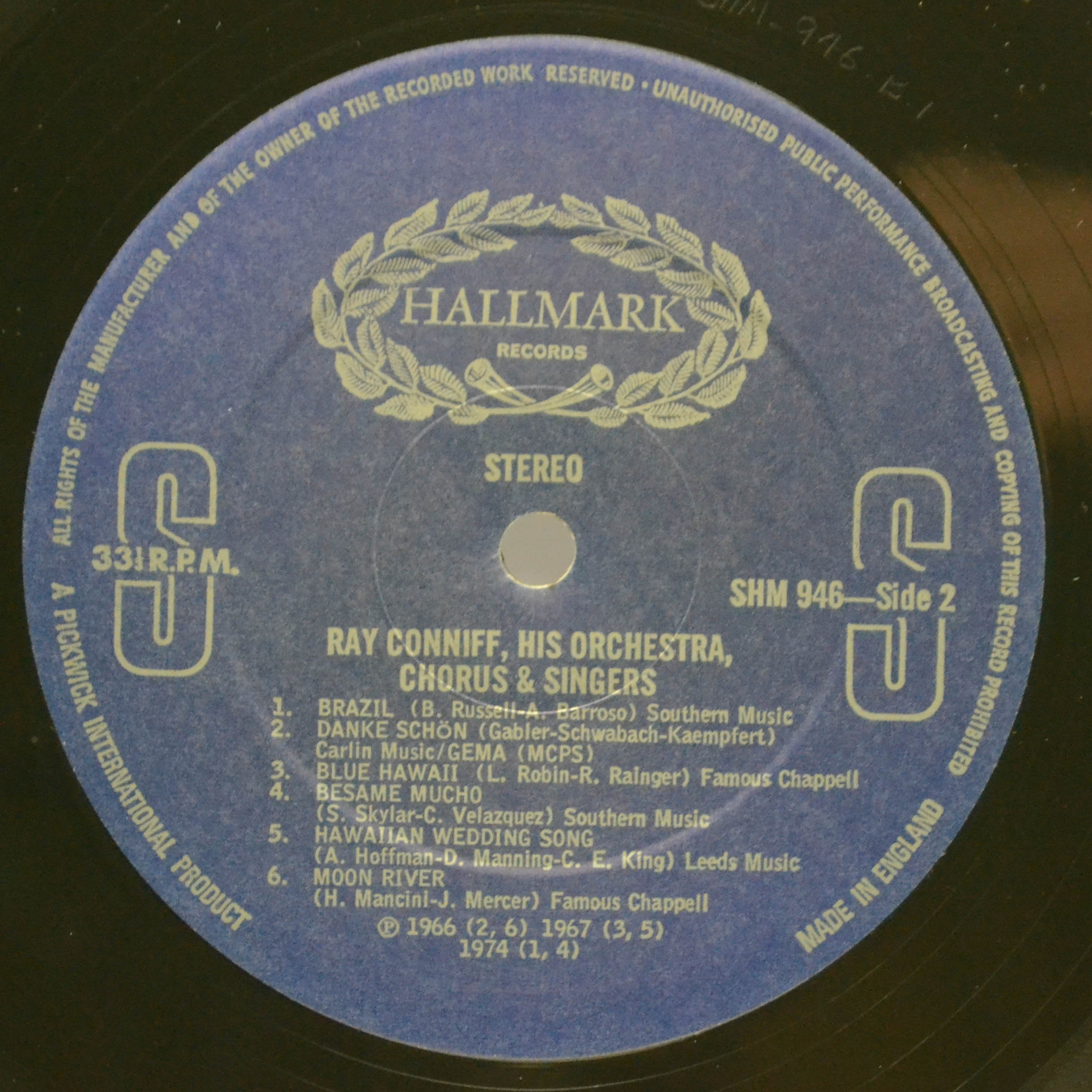 Ray Conniff - Ray Conniff With His Orchestra, Chorus And Singers (UK ...