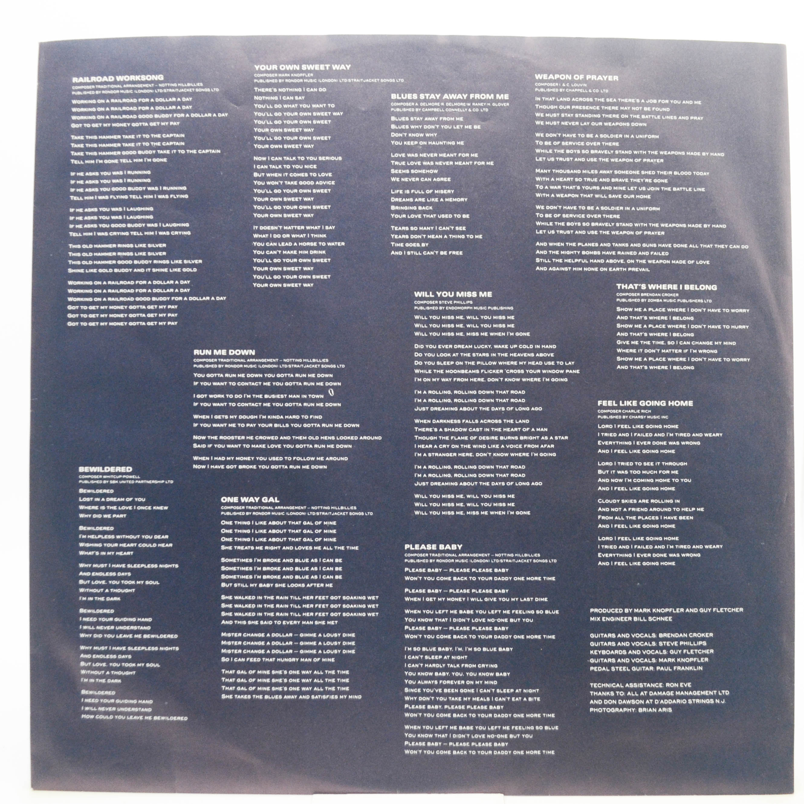Виниловая пластинка Notting Hillbillies — Missing...Presumed Having A Good Time, 1990
