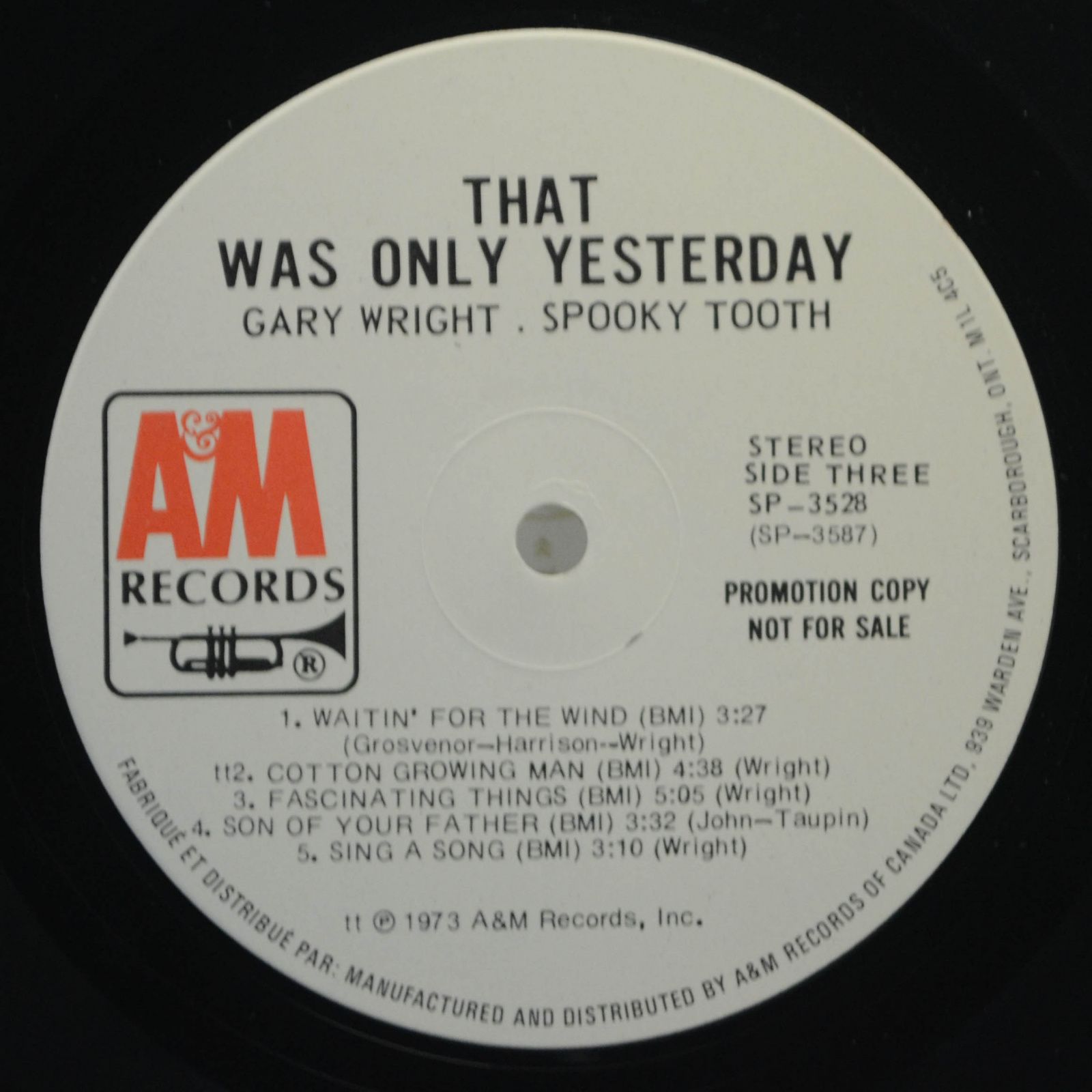 Gary Wright - Spooky Tooth — That Was Only Yesterday (2LP), 1973