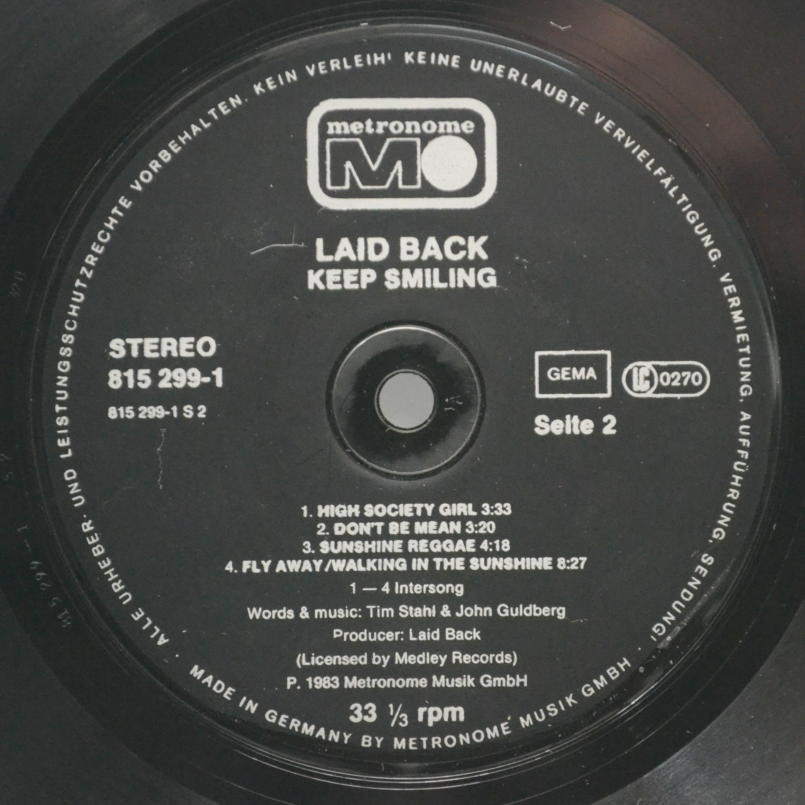 Laid Back — ...Keep Smiling, 1983