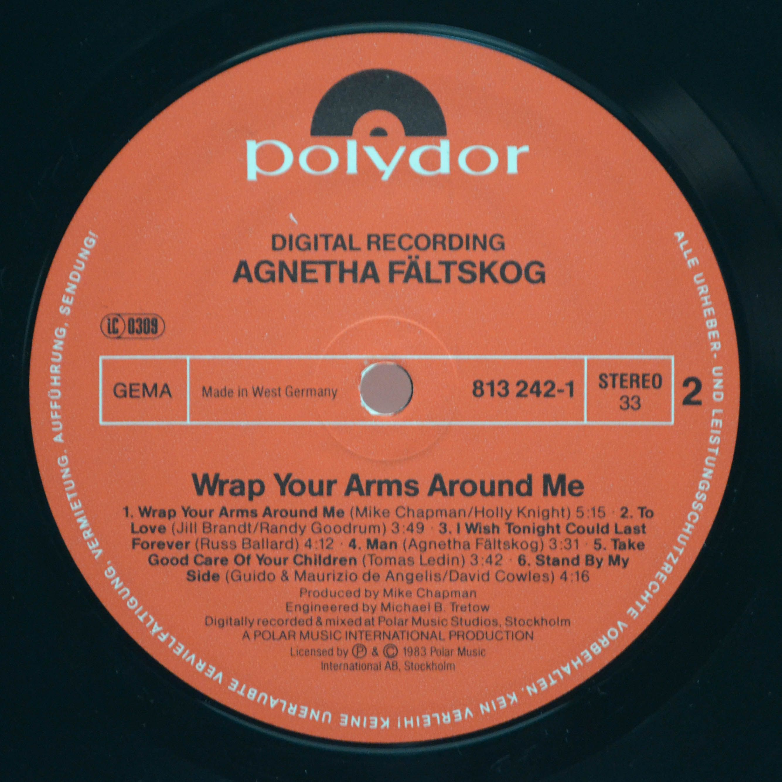Agnetha Fältskog — Wrap Your Arms Around Me, 1983