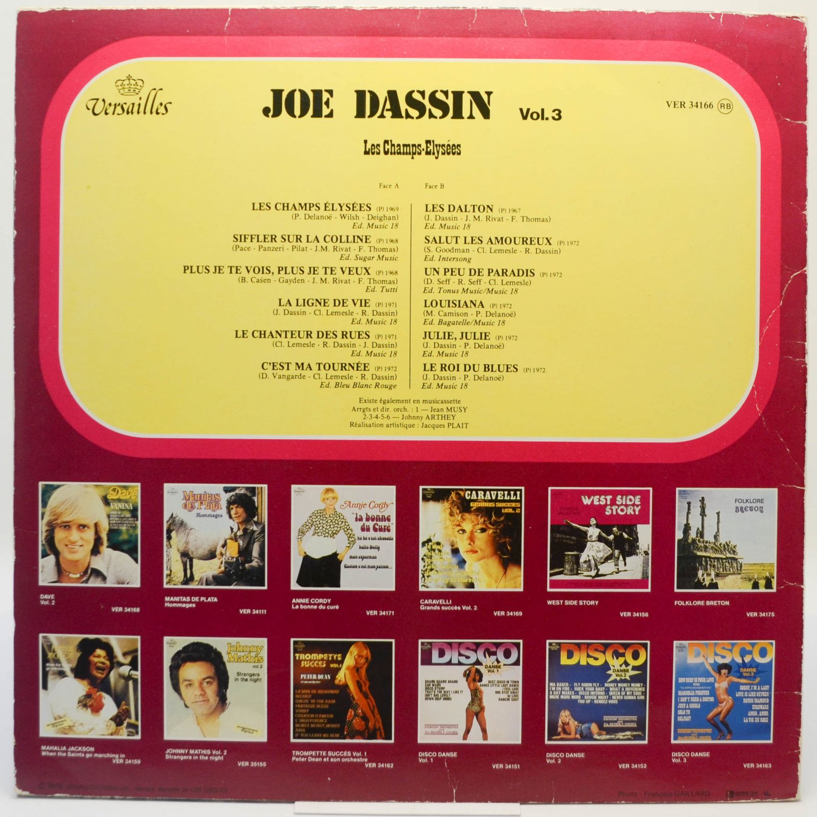 Joe Dassin — Vol. 3 Les Champs-Elysées (France), 1978