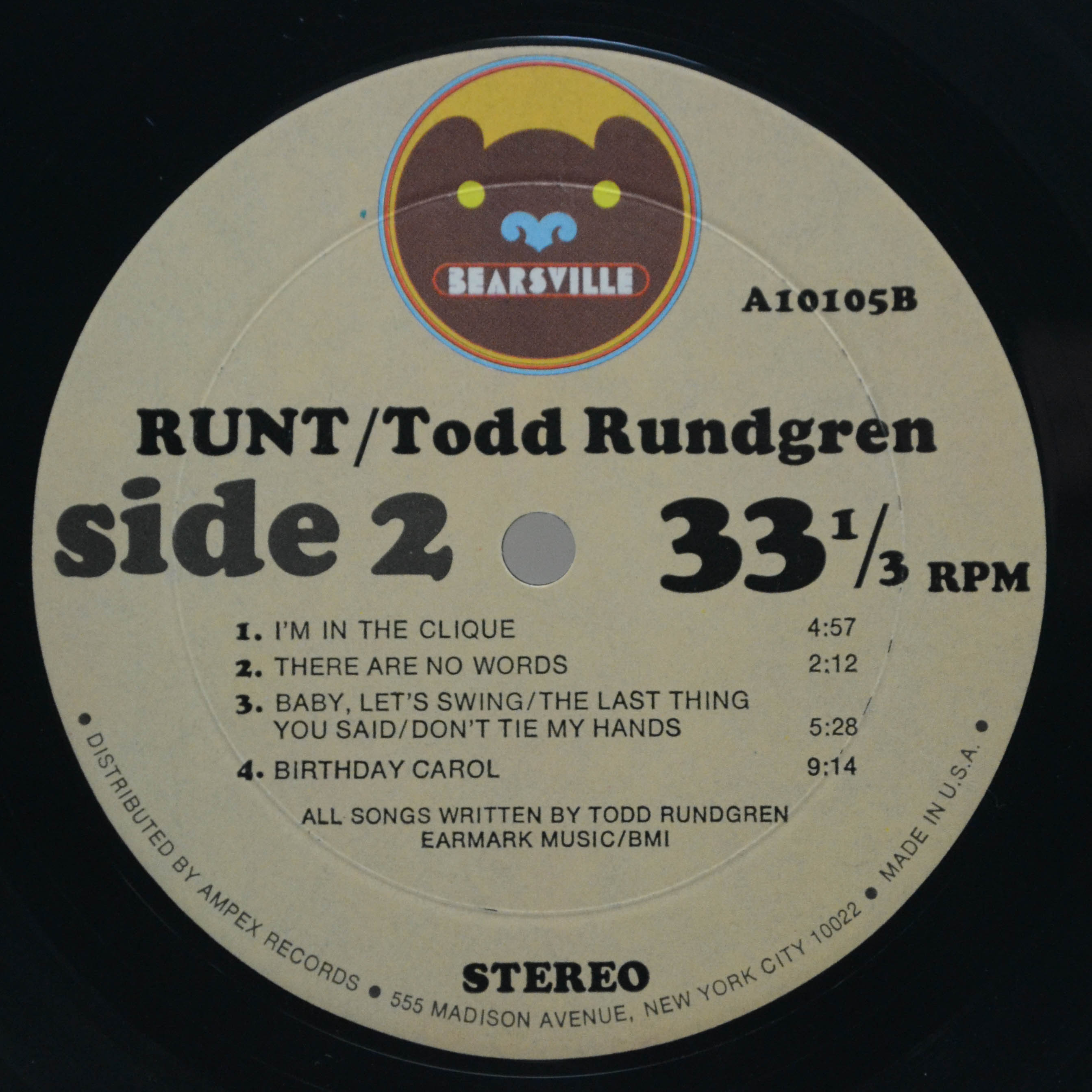 Todd Rundgren — Runt (1-st, USA), 1971