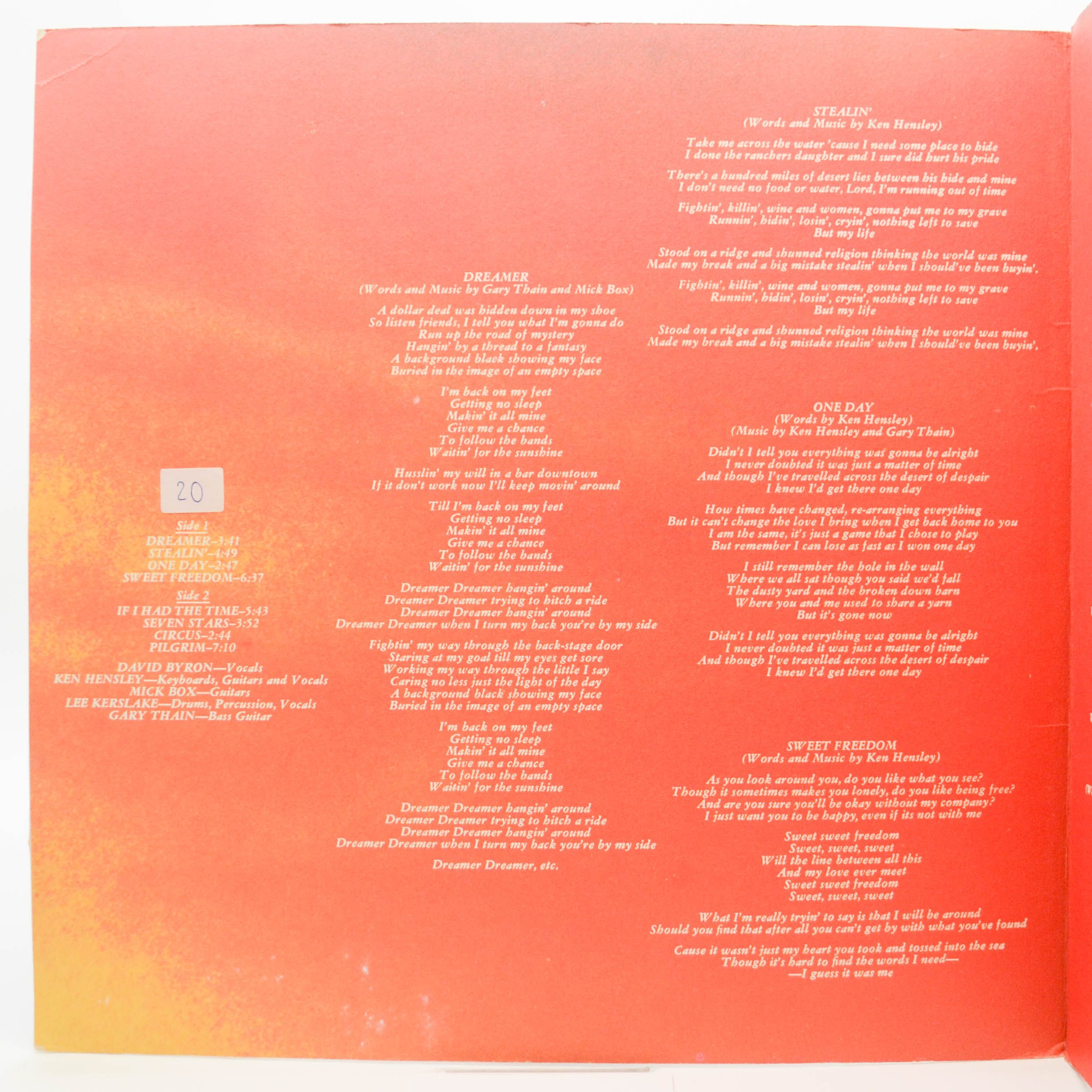 Uriah Heep — Sweet Freedom, 1973