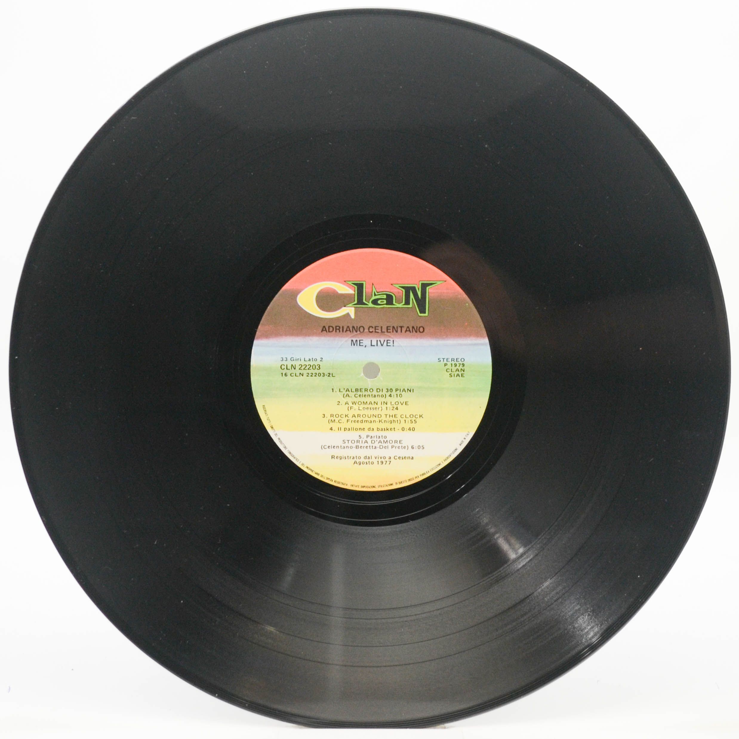 Adriano Celentano — Me, Live! (2LP, 1-st, Clan, Italy), 1979