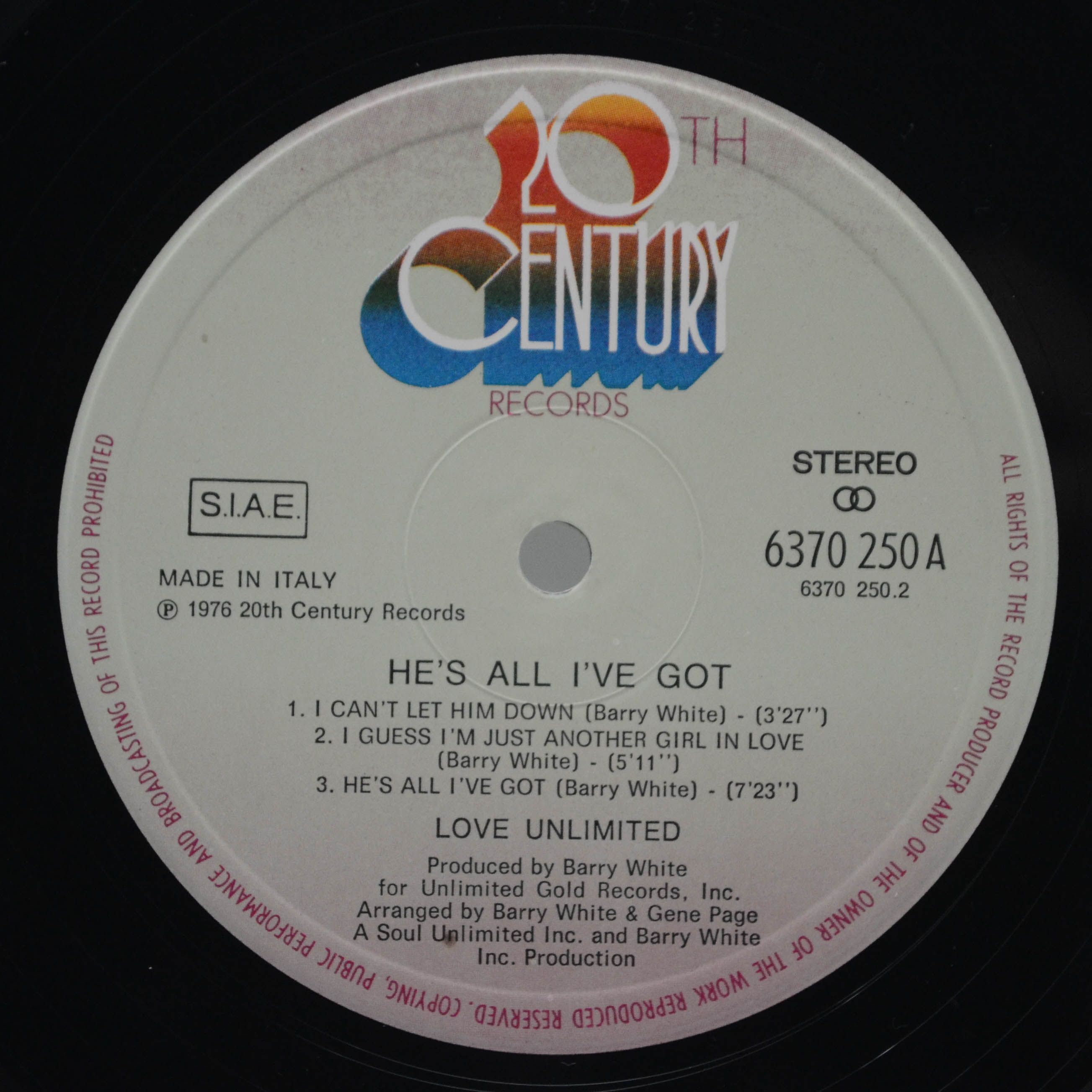 Love Unlimited — He's All I've Got, 1977
