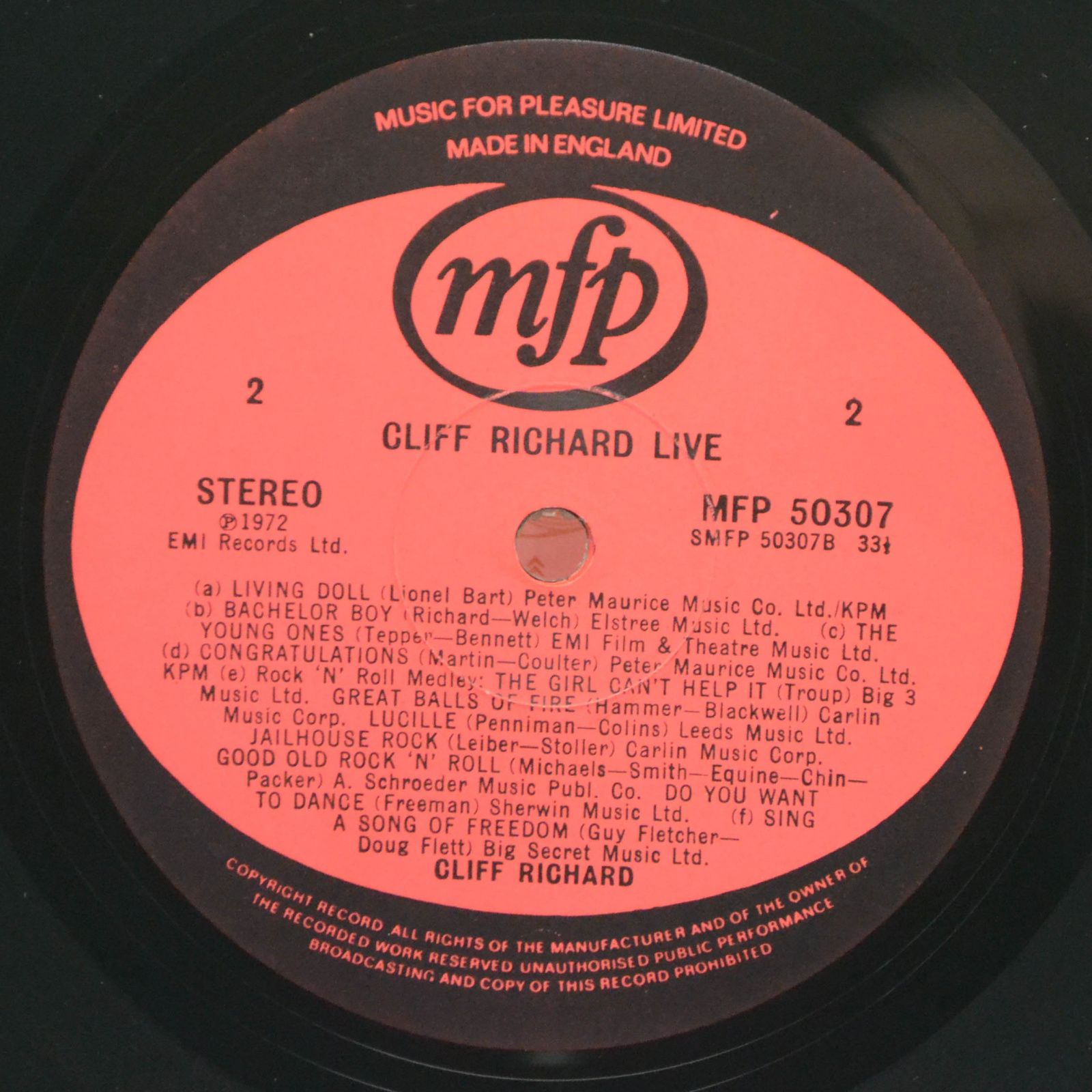 Cliff Richard — Live! (UK), 1976