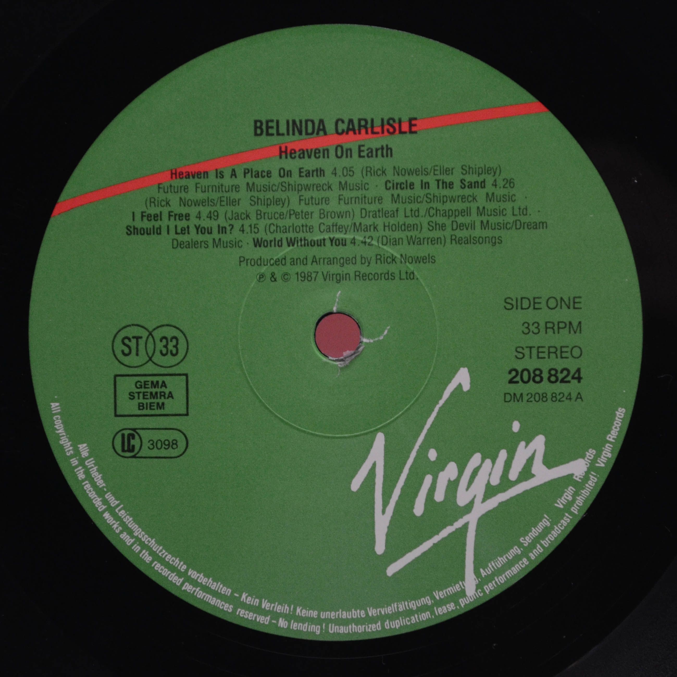 Belinda Carlisle — Heaven On Earth, 1987