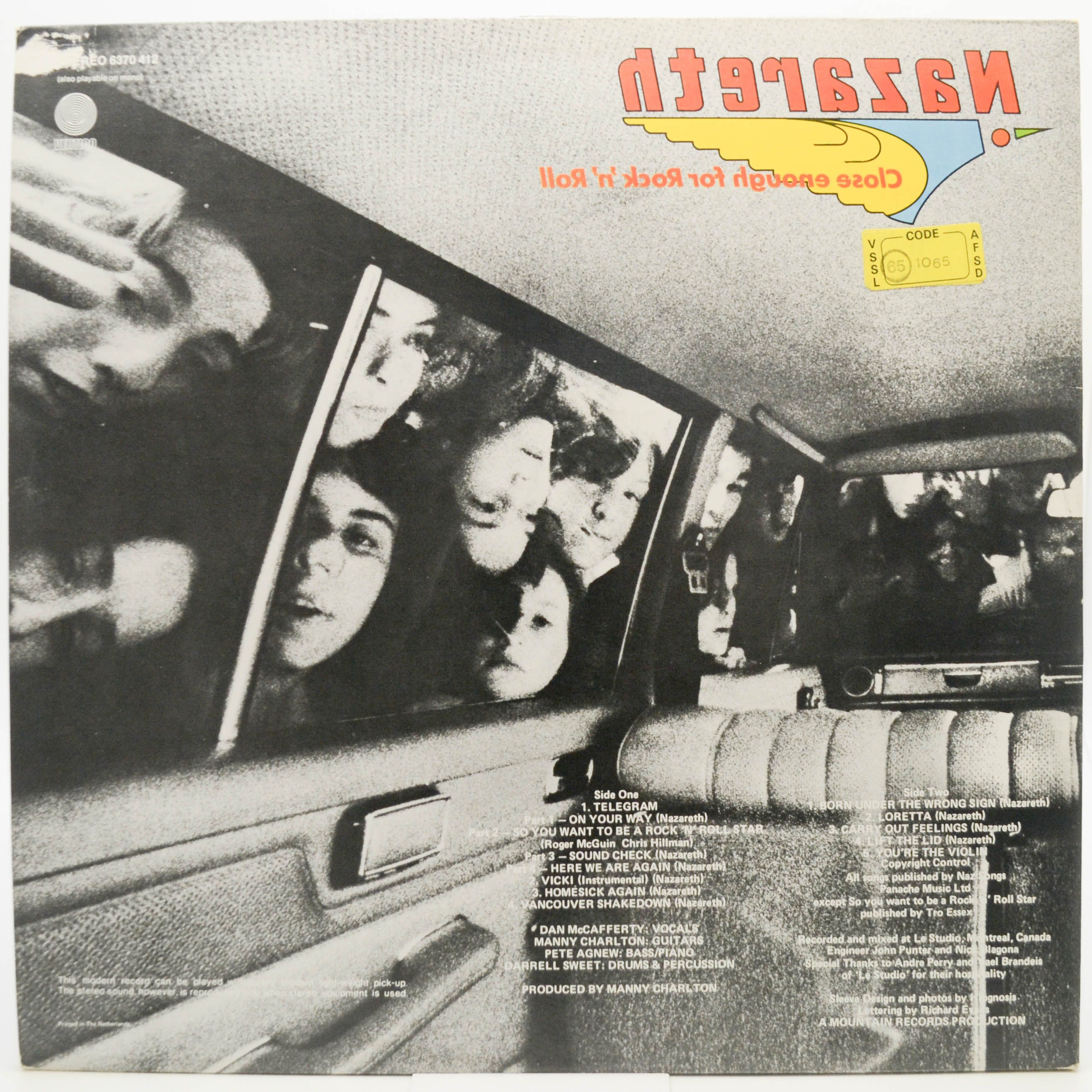 Nazareth — Close Enough For Rock 'N' Roll, 1976