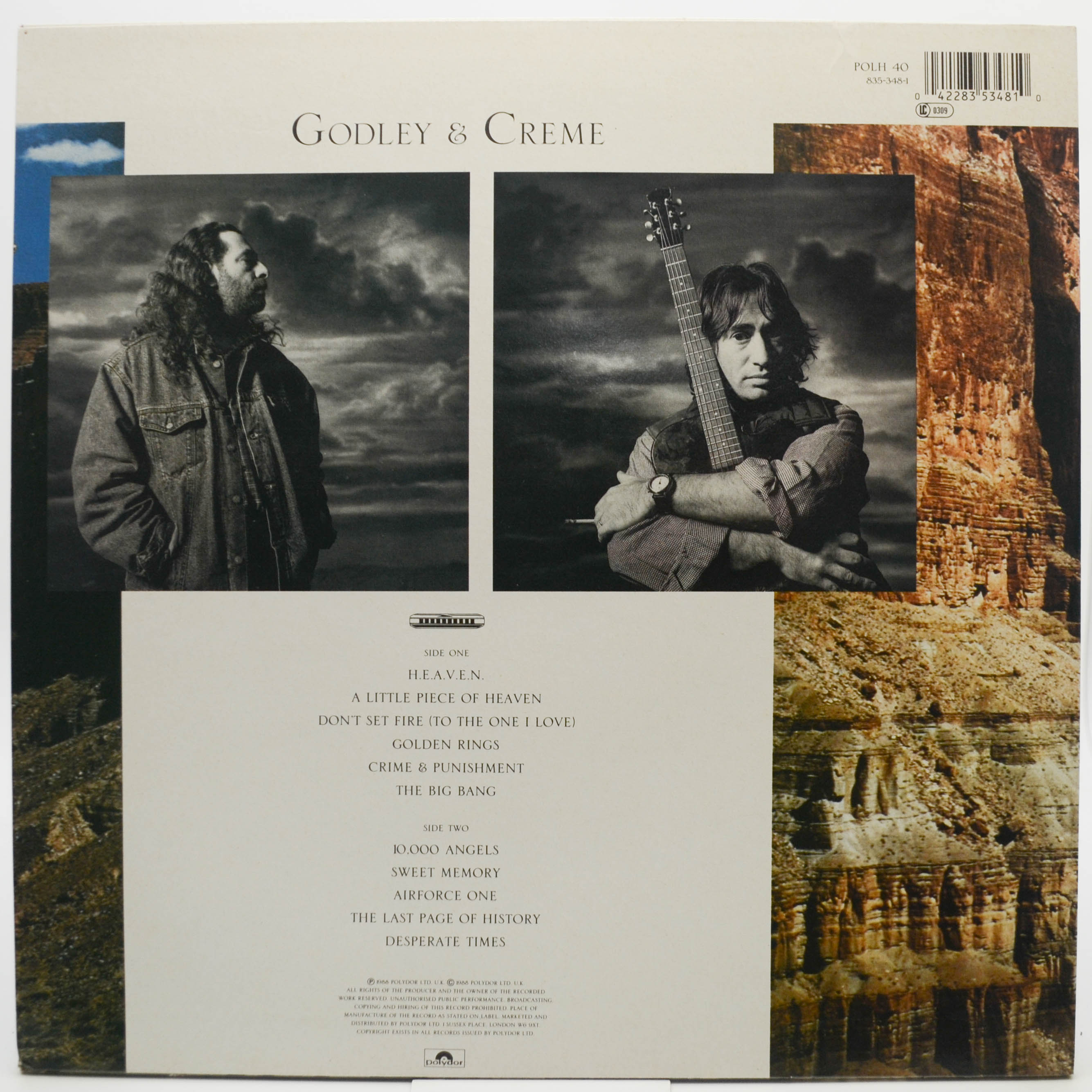 Godley & Creme — Goodbye Blue Sky (1-st, UK), 1988