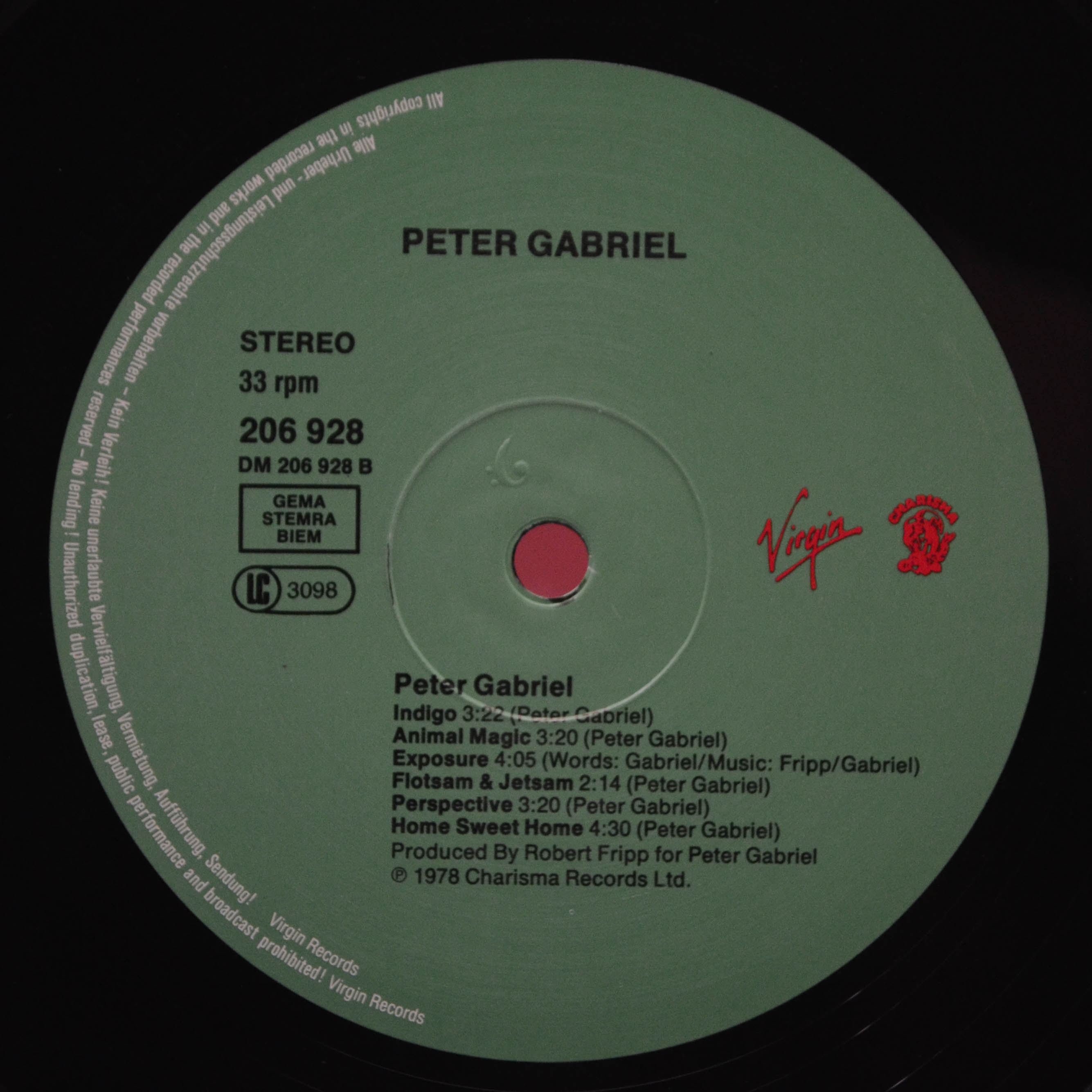 Peter Gabriel — Peter Gabriel, 1978
