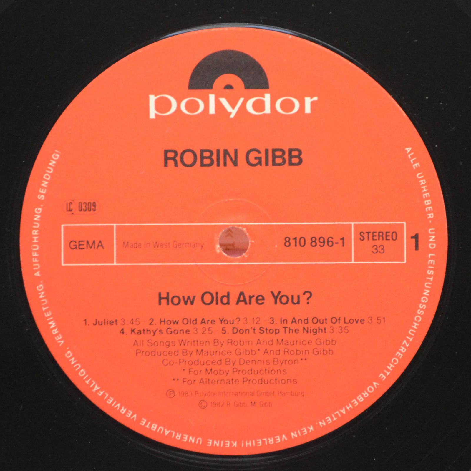 Robin Gibb — How Old Are You?, 1983