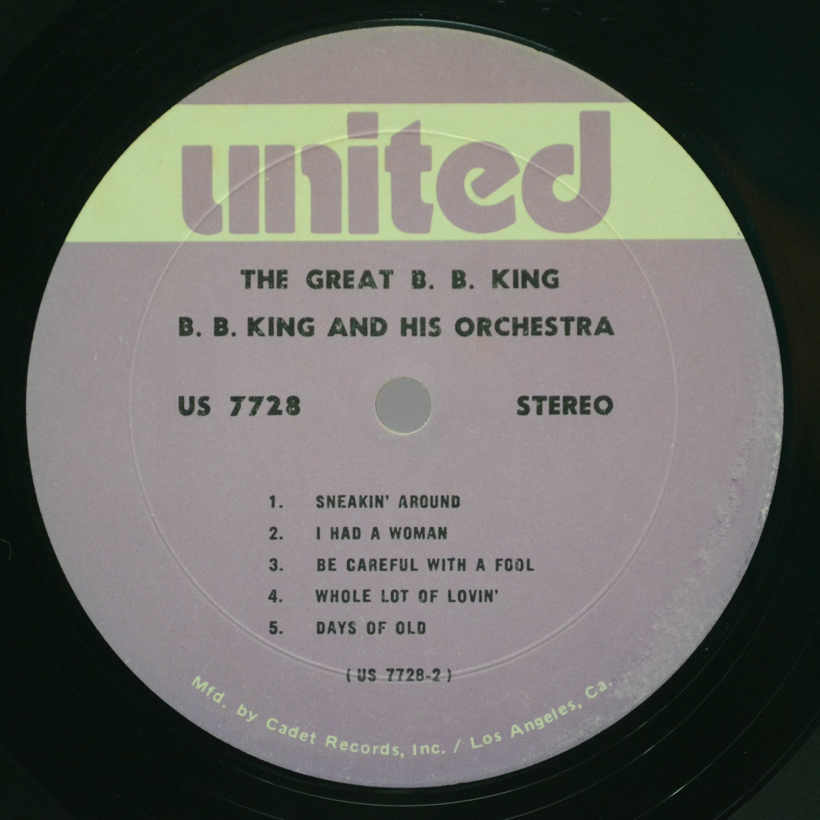 B. B. King And His Orchestra — The Great B. B. King (USA), 1960