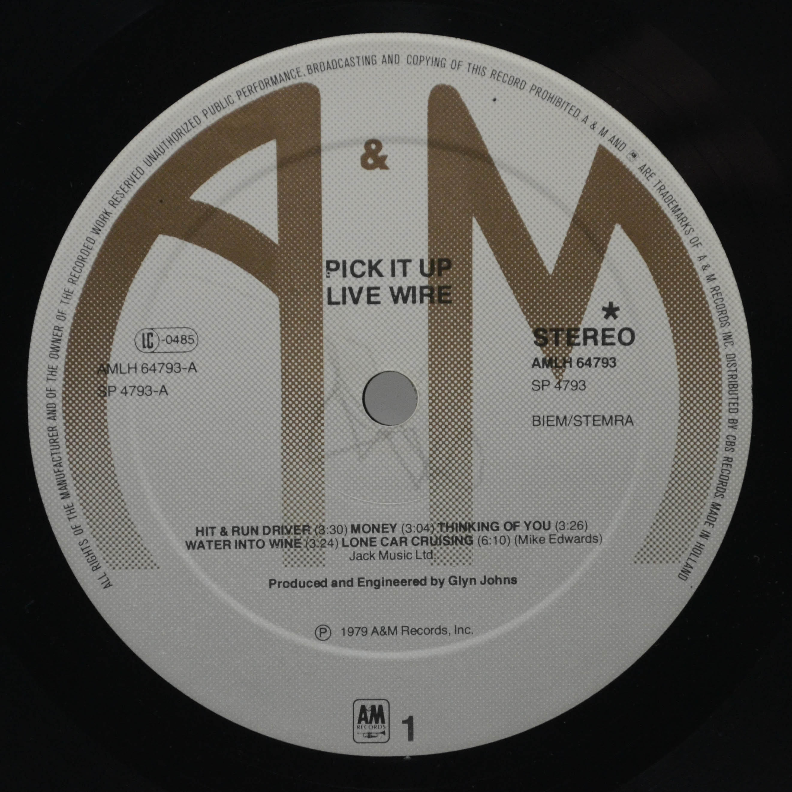 Live Wire — Pick It Up, 1979