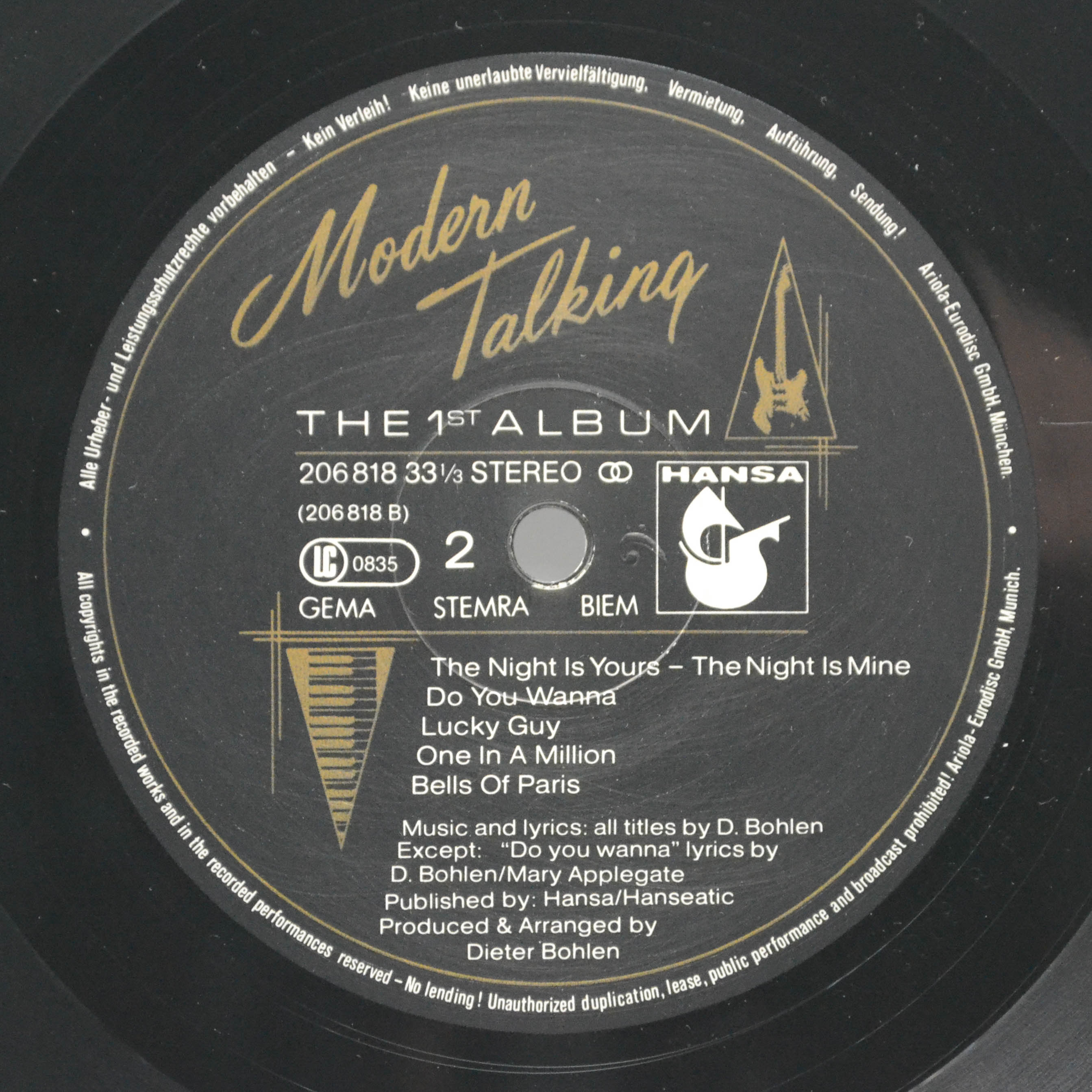 Modern Talking — The 1st Album, 1985