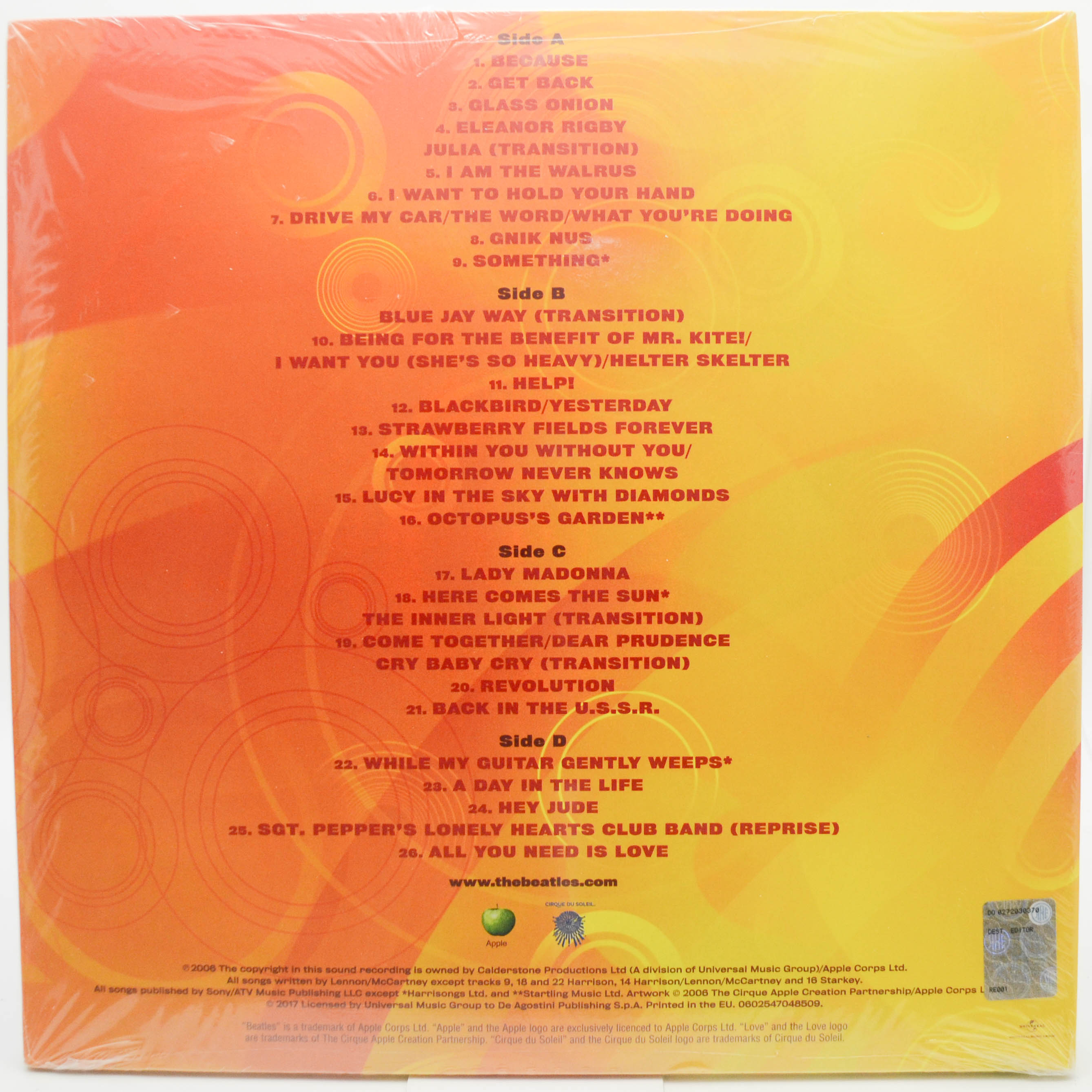 Beatles — Love (2LP), 2006