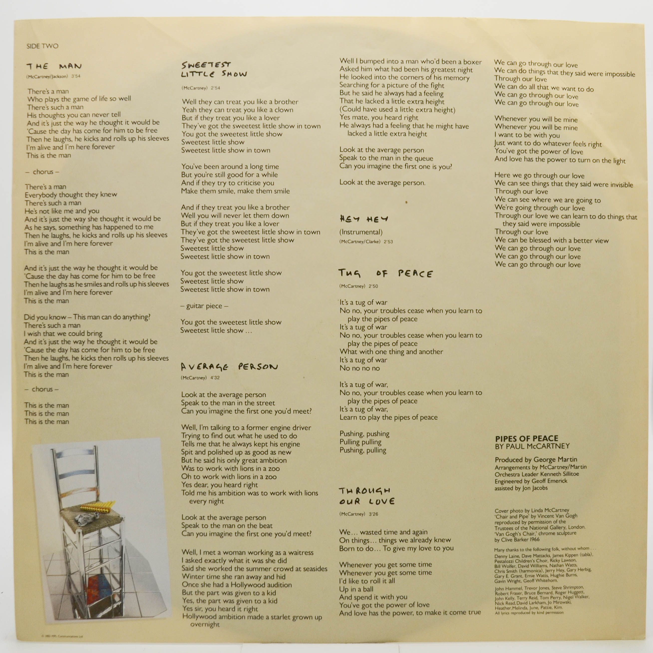 Paul McCartney — Pipes Of Peace, 1983