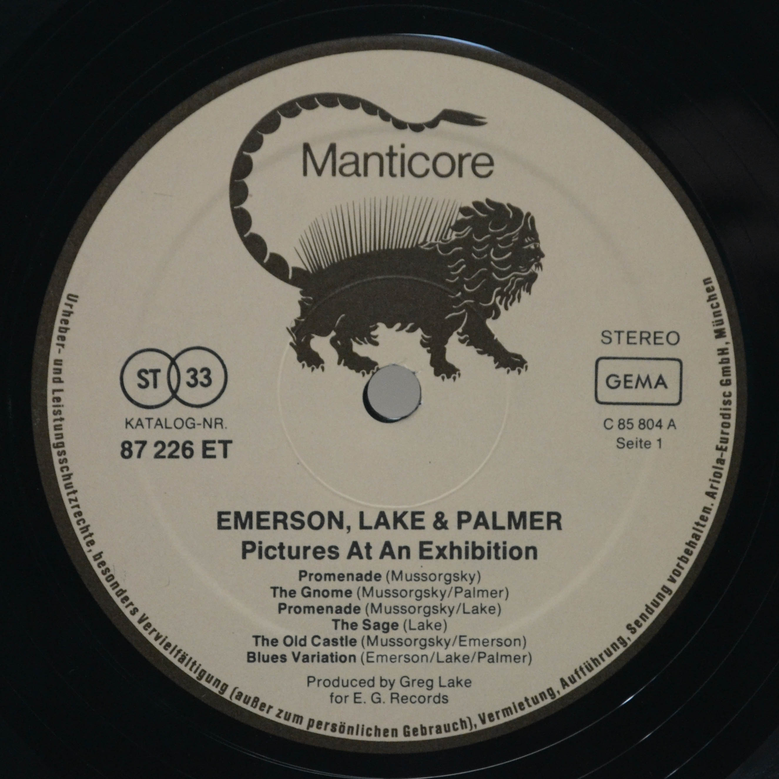 Emerson, Lake & Palmer — Pictures At An Exhibition, 1971