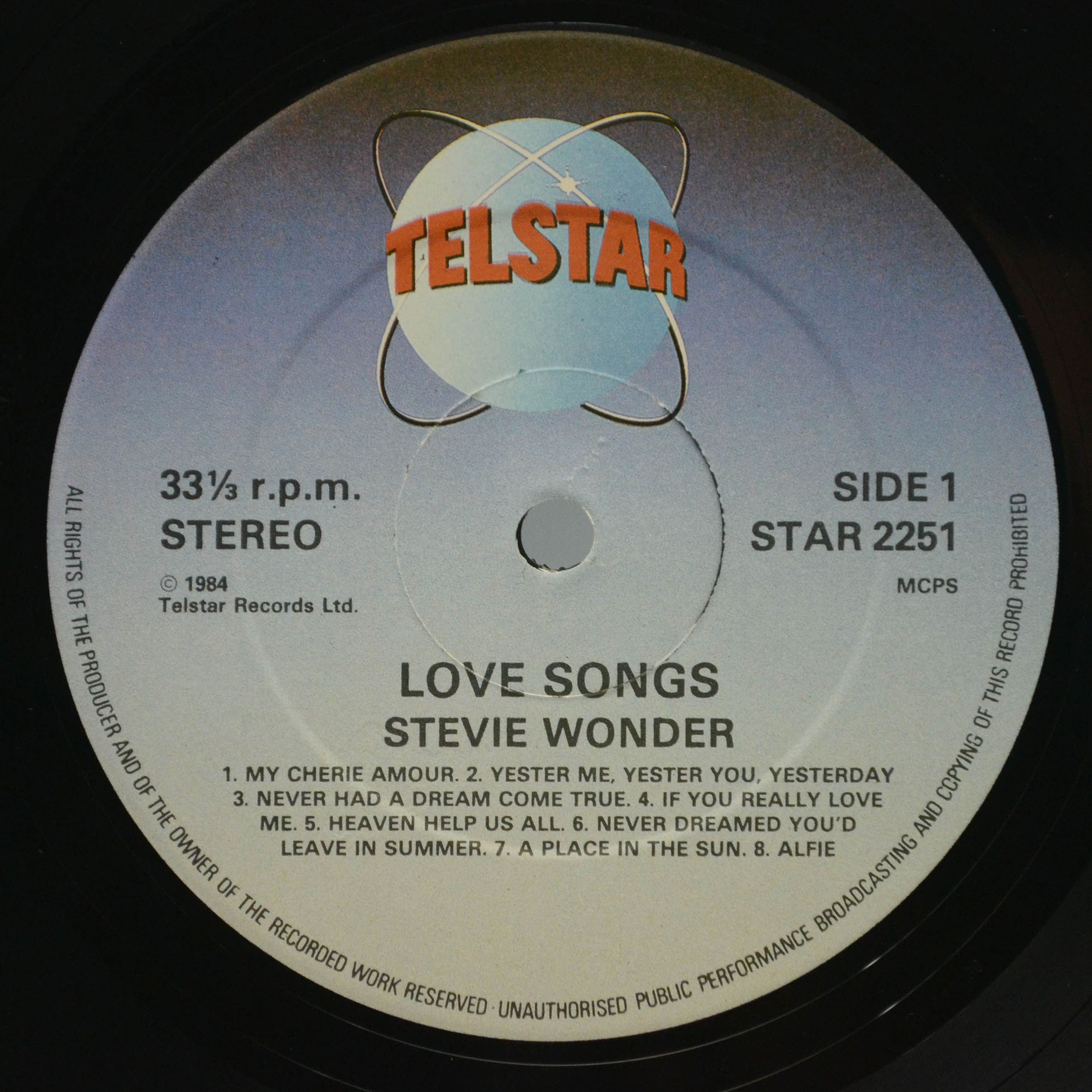 Stevie Wonder — Love Songs (UK), 1984