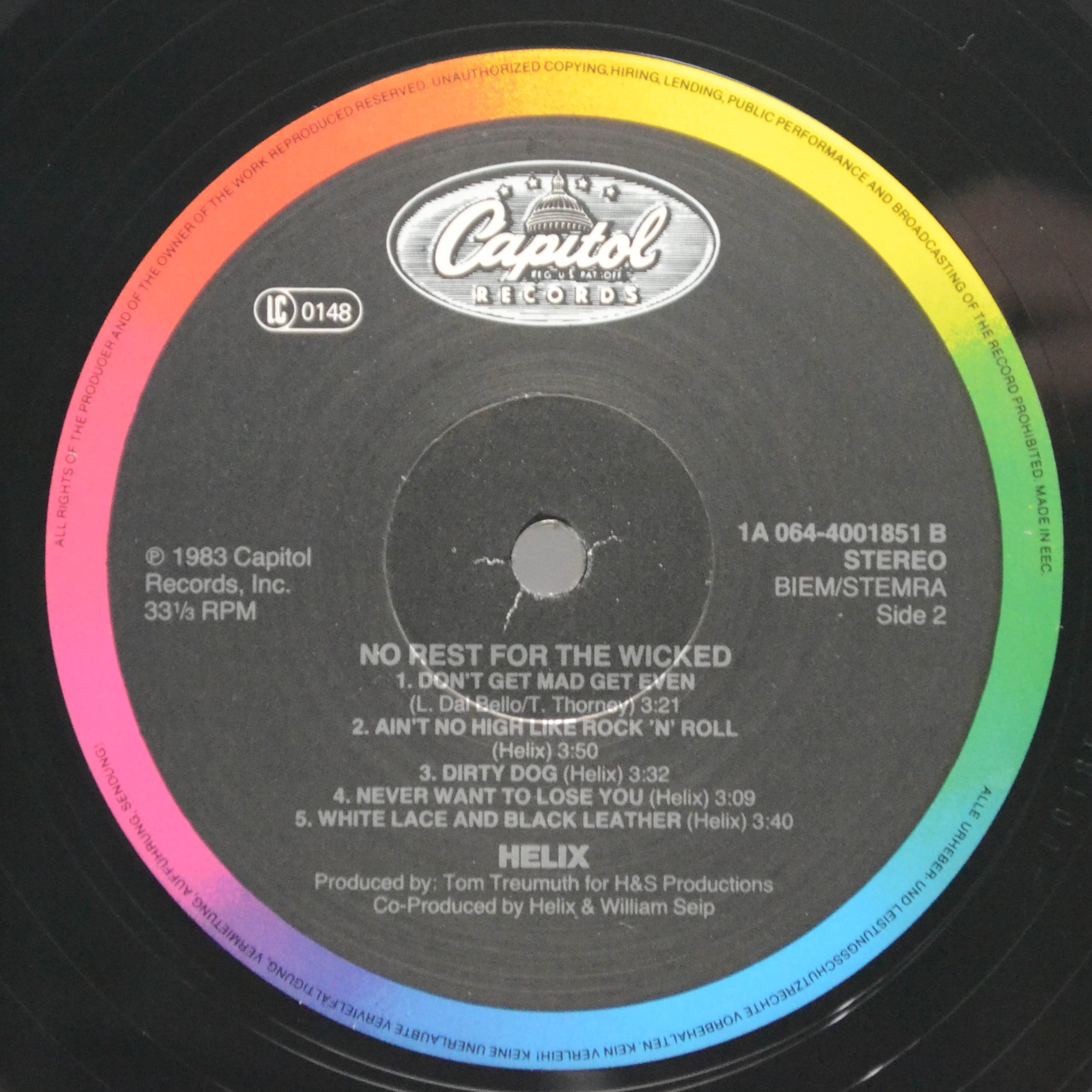 Виниловая пластинка Helix — No Rest For The Wicked, 1983