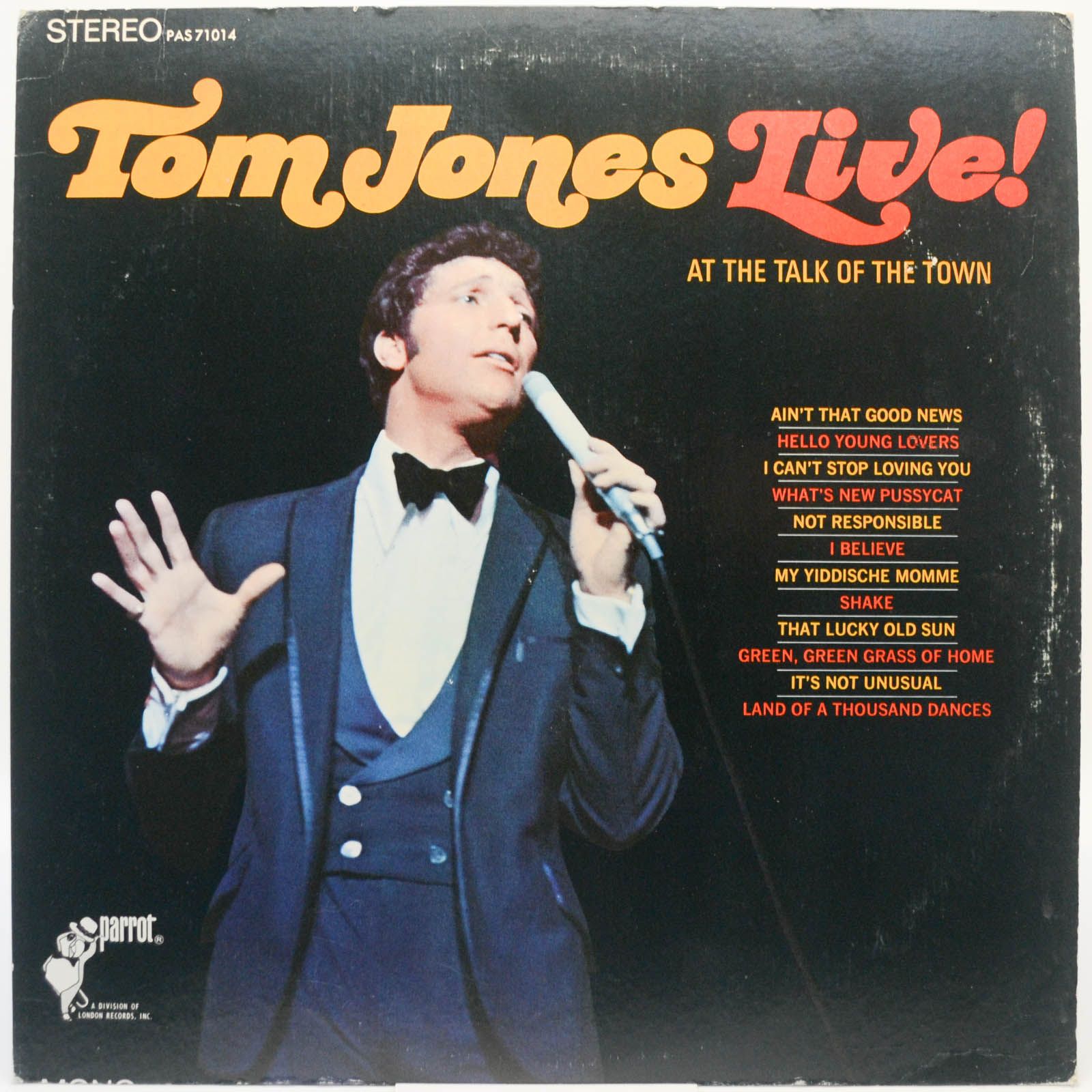 Tom Jones — Tom Jones Live! At The Talk Of The Town (USA), 1967