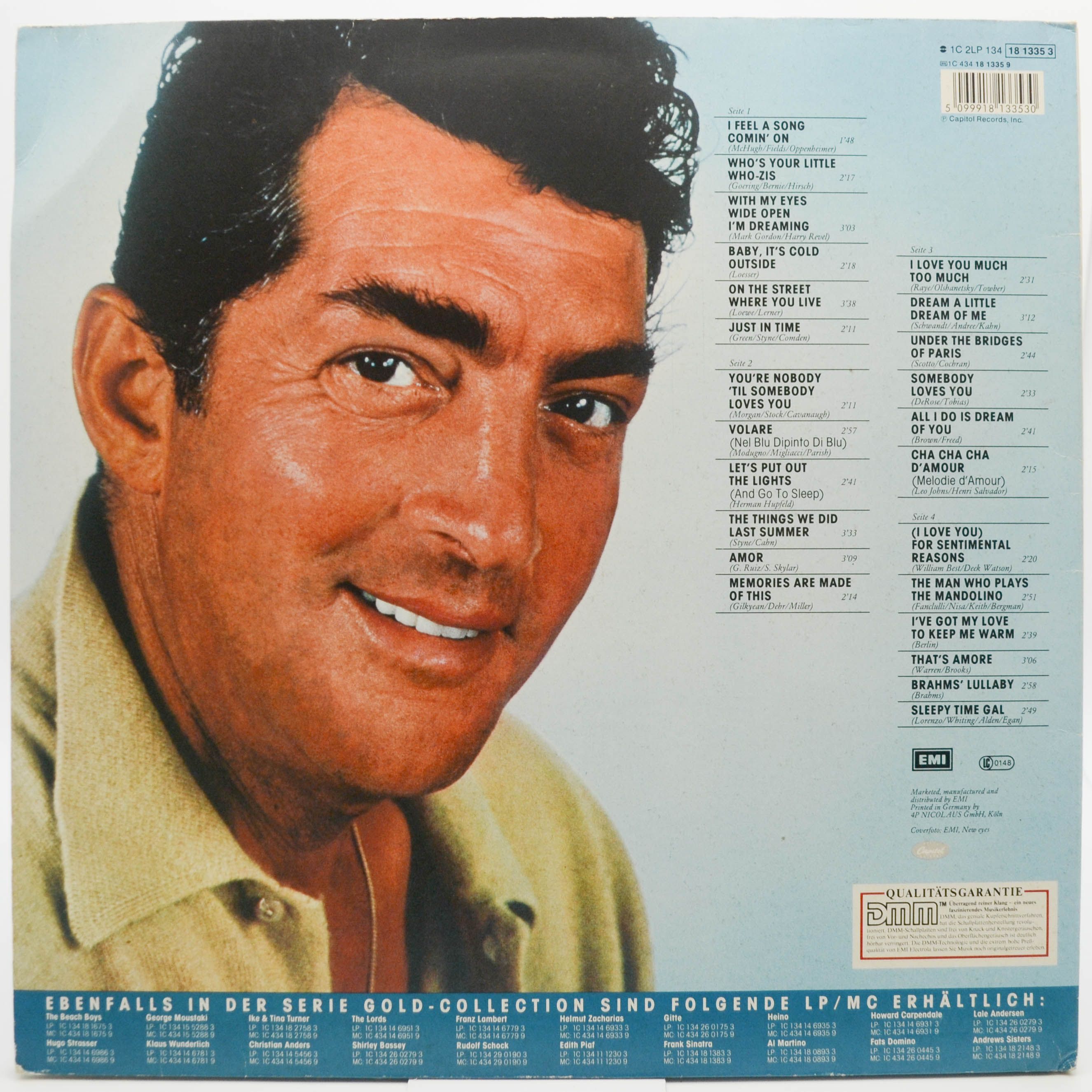 Dean Martin — Gold Collection (2LP), 1985