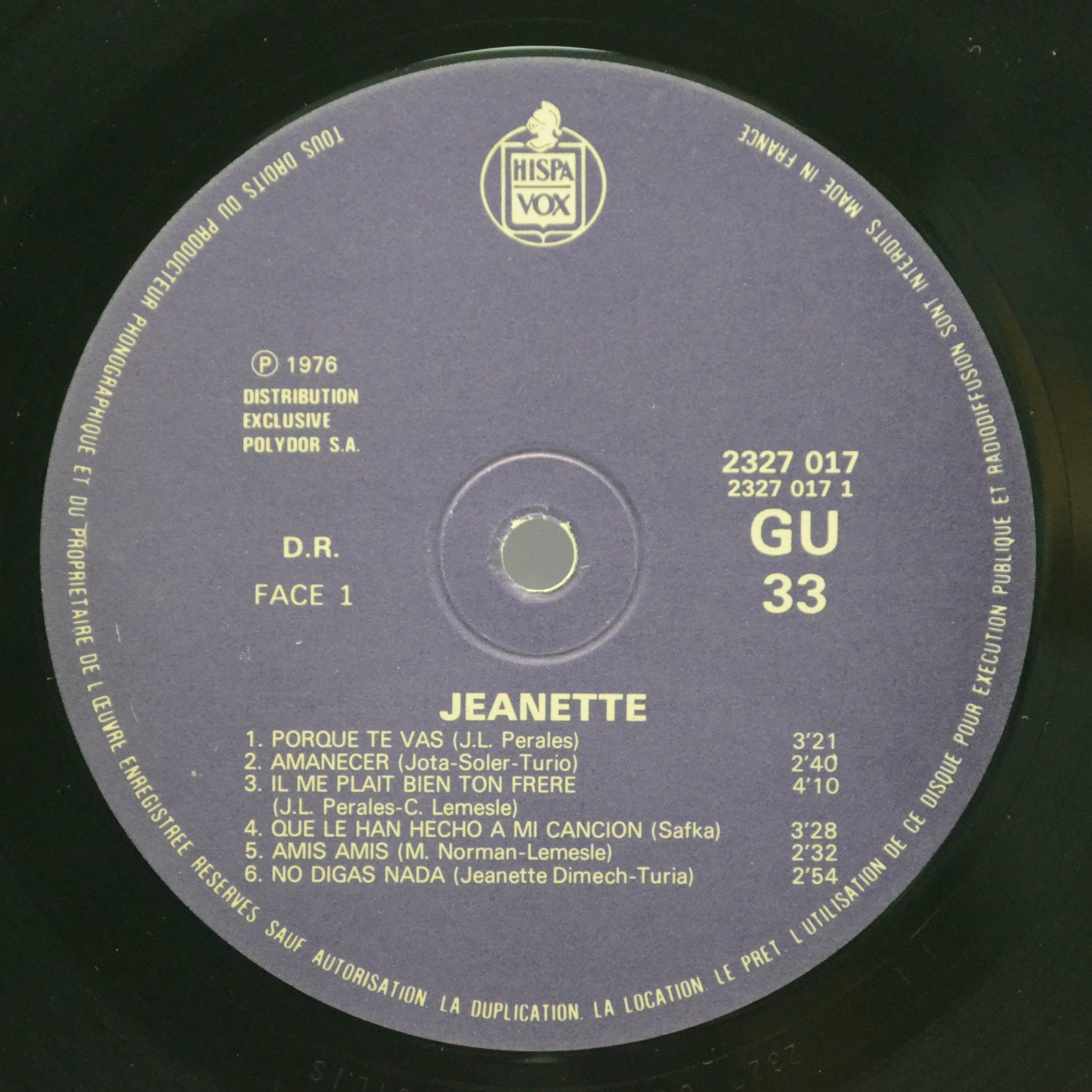 Jeanette — Porque Te Vas, 1976