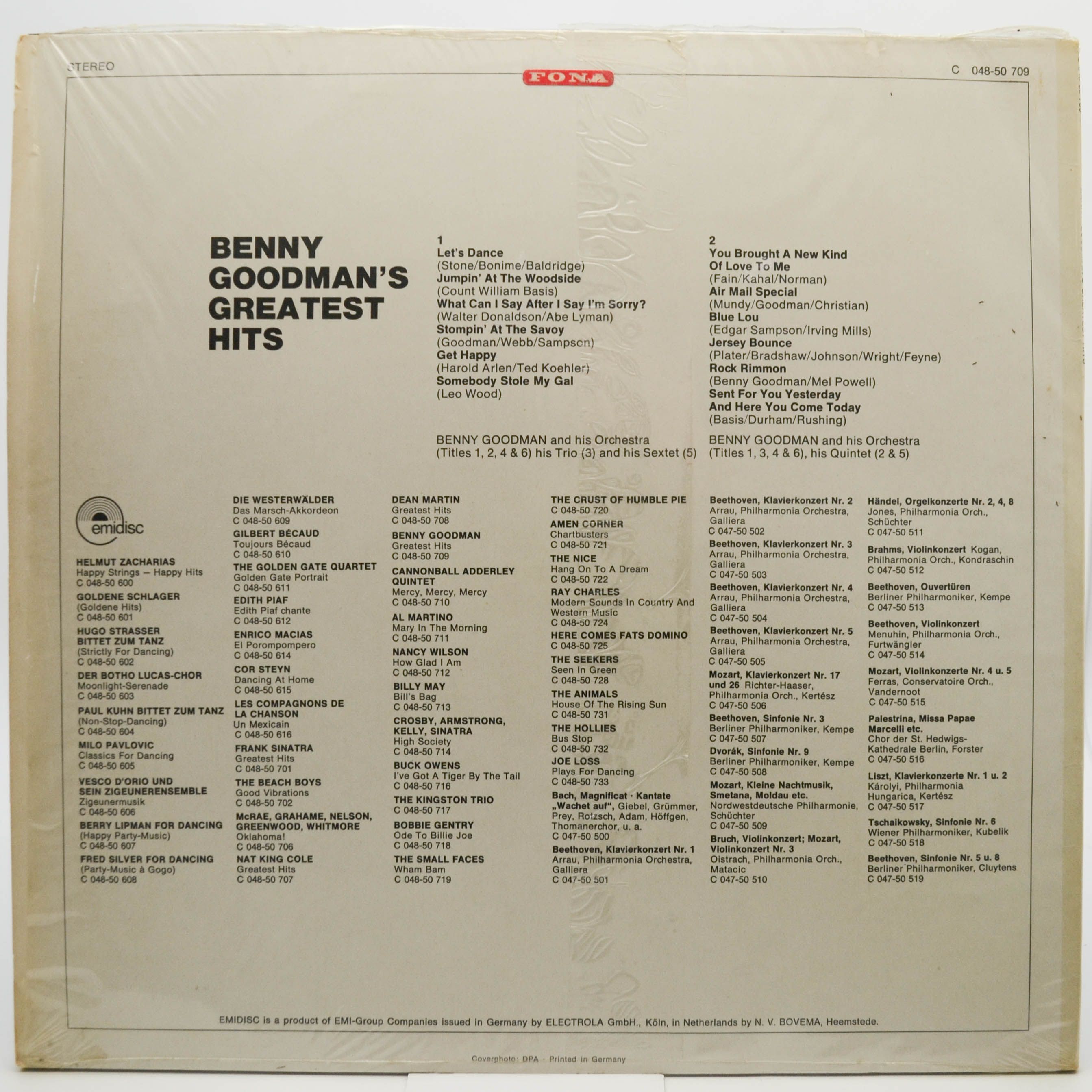 Benny Goodman — Benny Goodman's Greatest Hits, 1961