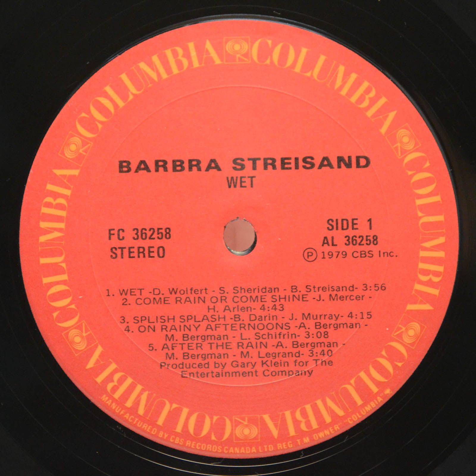 Barbra Streisand — Wet, 1979
