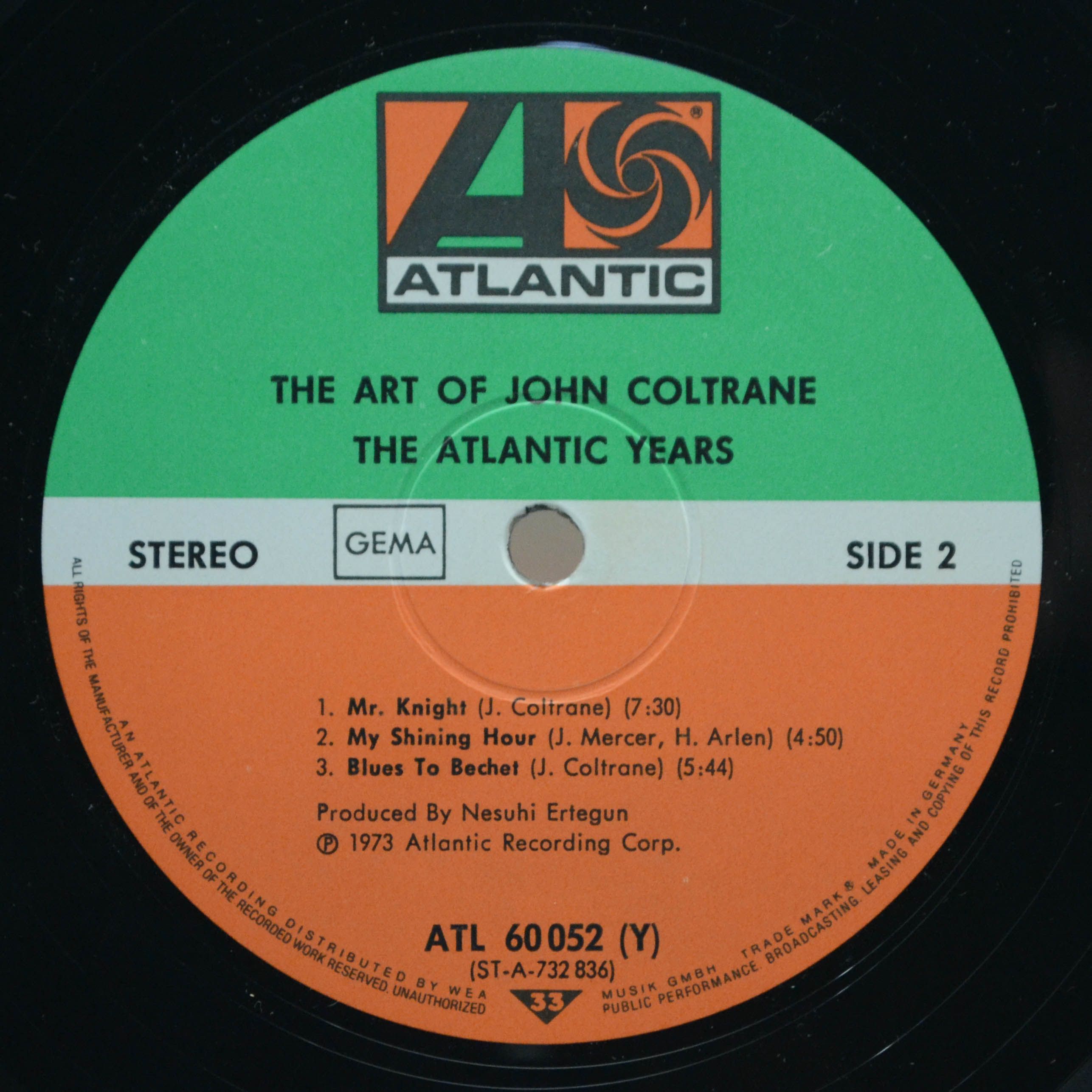 John Coltrane — The Art Of John Coltrane / The Atlantic Years (2LP), 1974