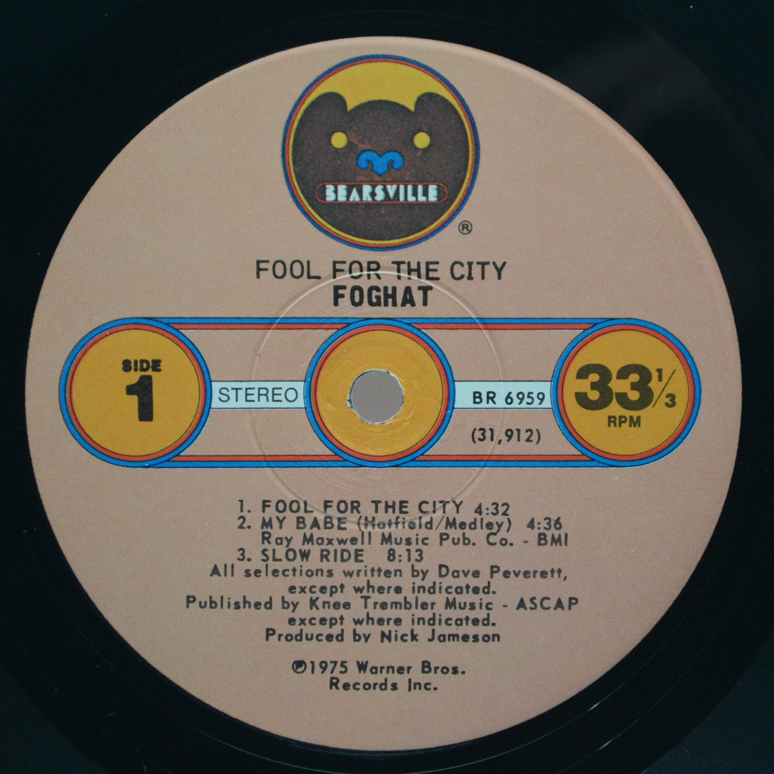 Foghat — Fool For The City (USA), 1975