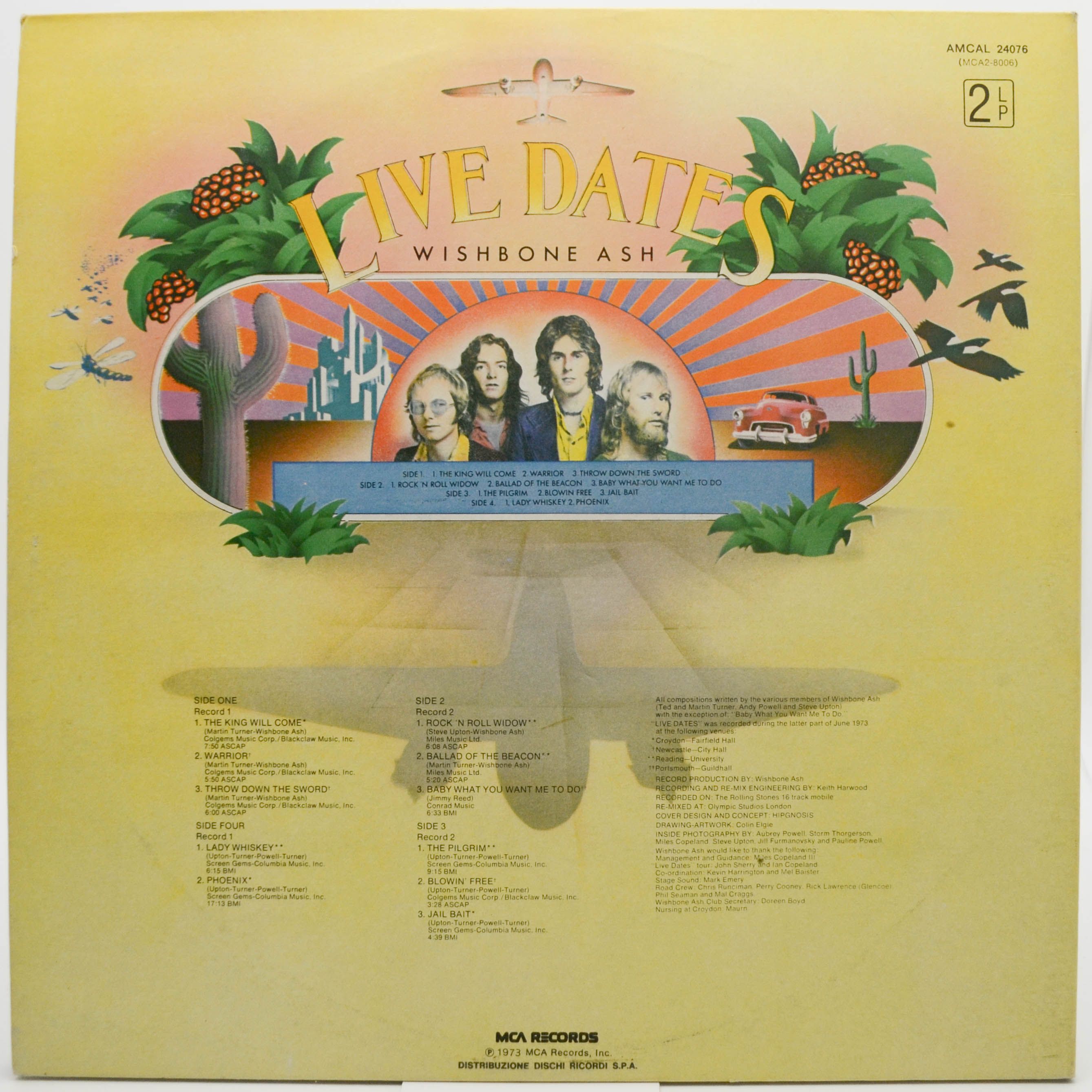 Wishbone Ash — Live Dates (2LP, booklet), 1973