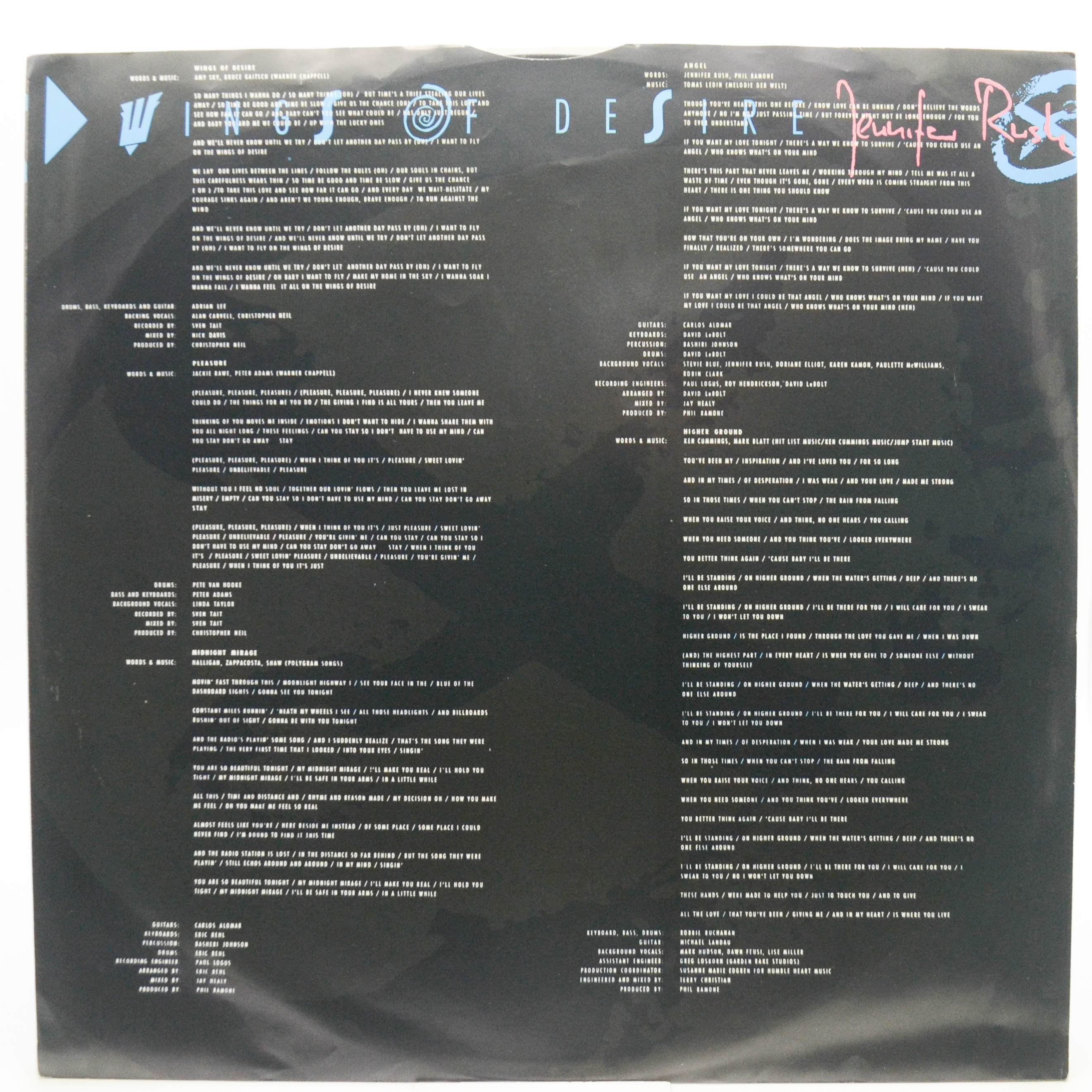 Jennifer Rush — Wings Of Desire, 1989