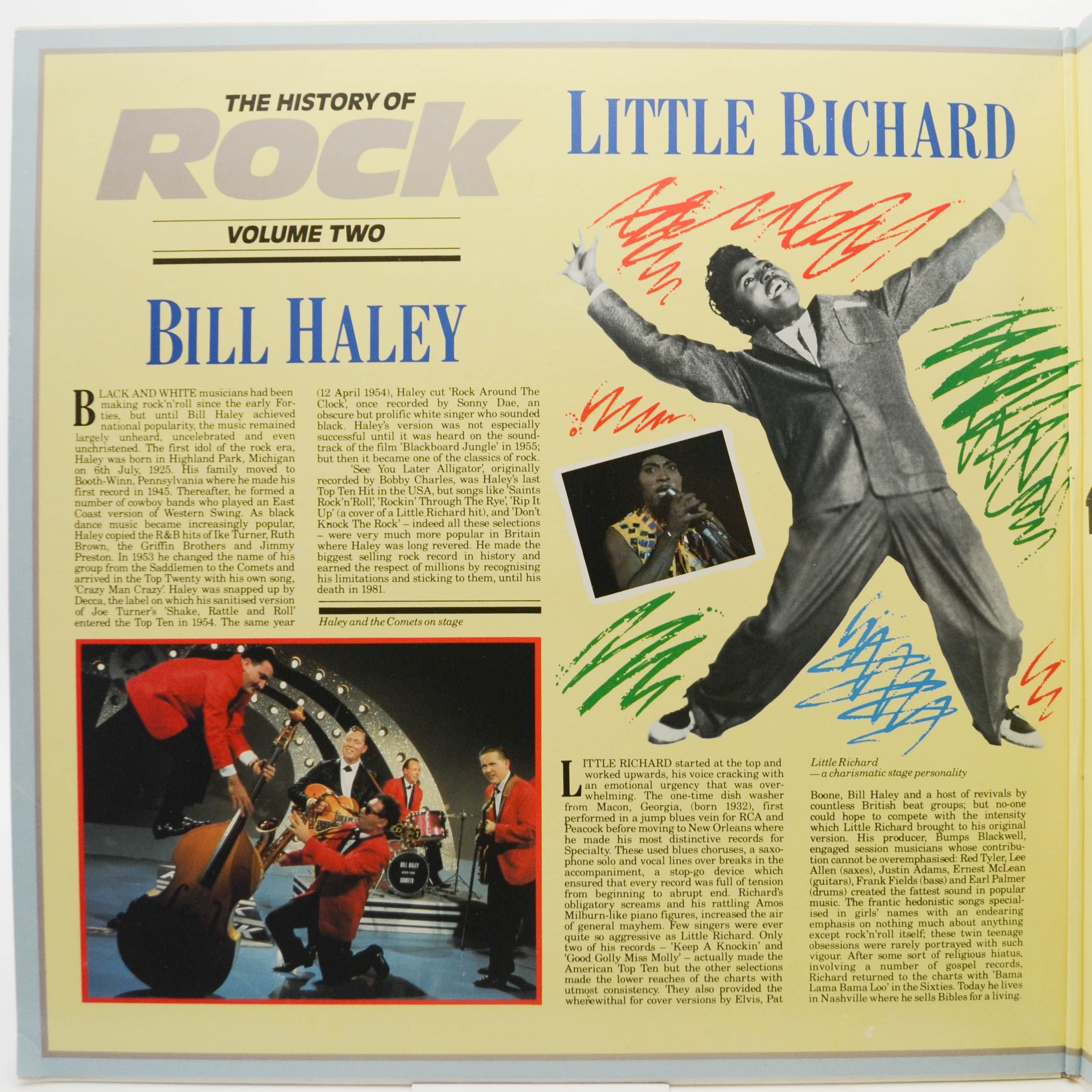 Bill Haley / Little Richard / Fats Domino / Buddy Holly — The History Of Rock (Volume Two) (2LP, UK), 1981