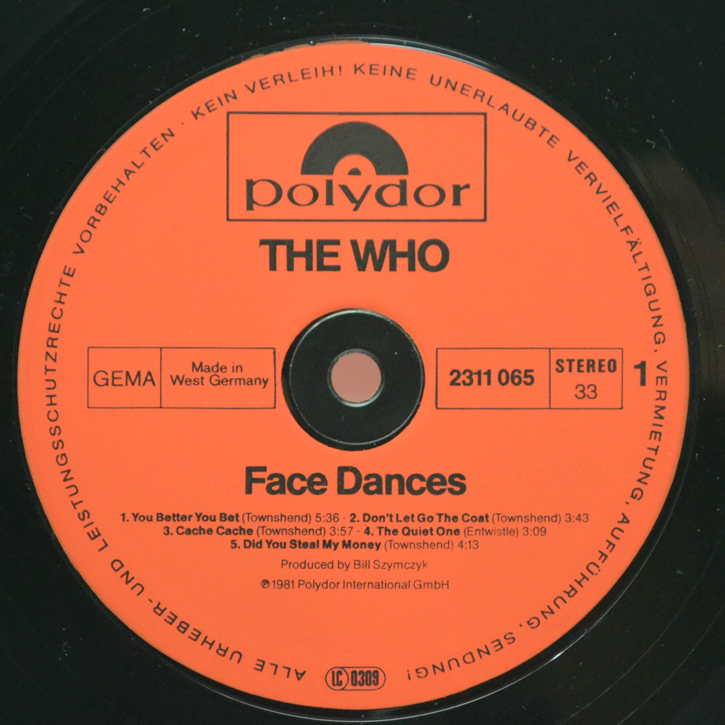 Who — Face Dances (poster), 1981