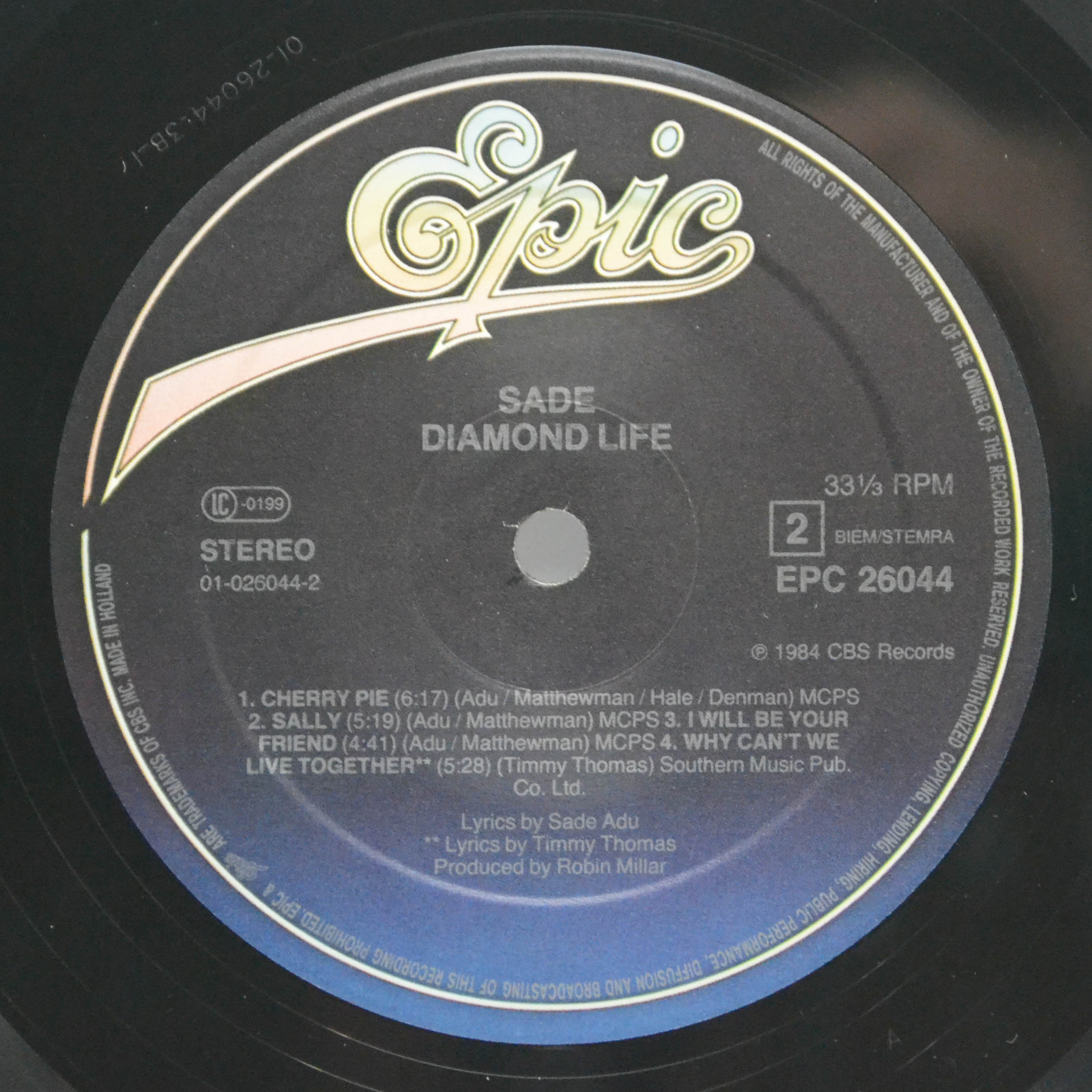 Виниловая пластинка Sade — Diamond Life, 1984
