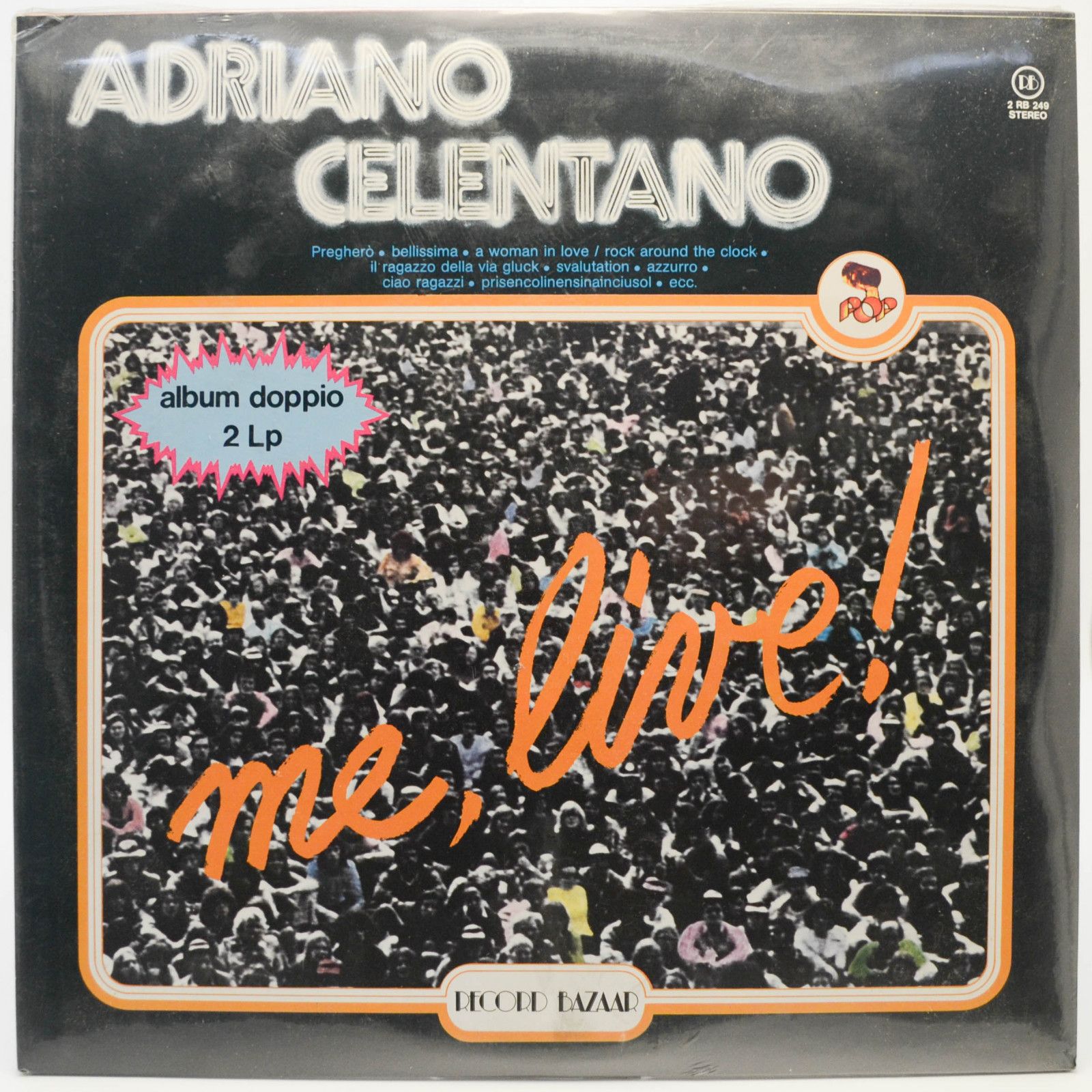 Adriano Celentano — Me, Live (2LP, 1-st, Italy), 1980