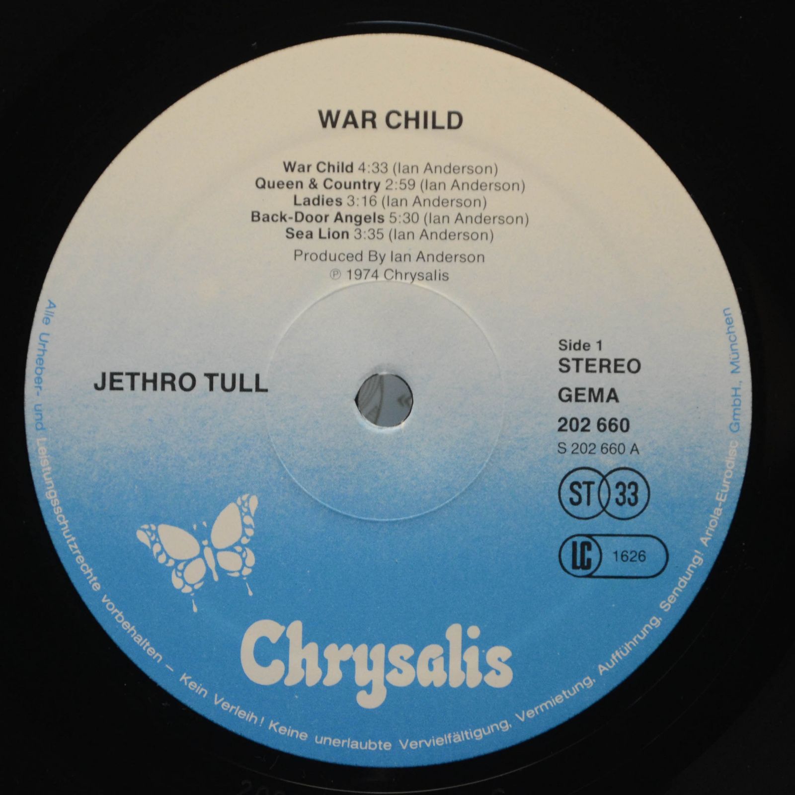 Jethro Tull — War Child, 1974