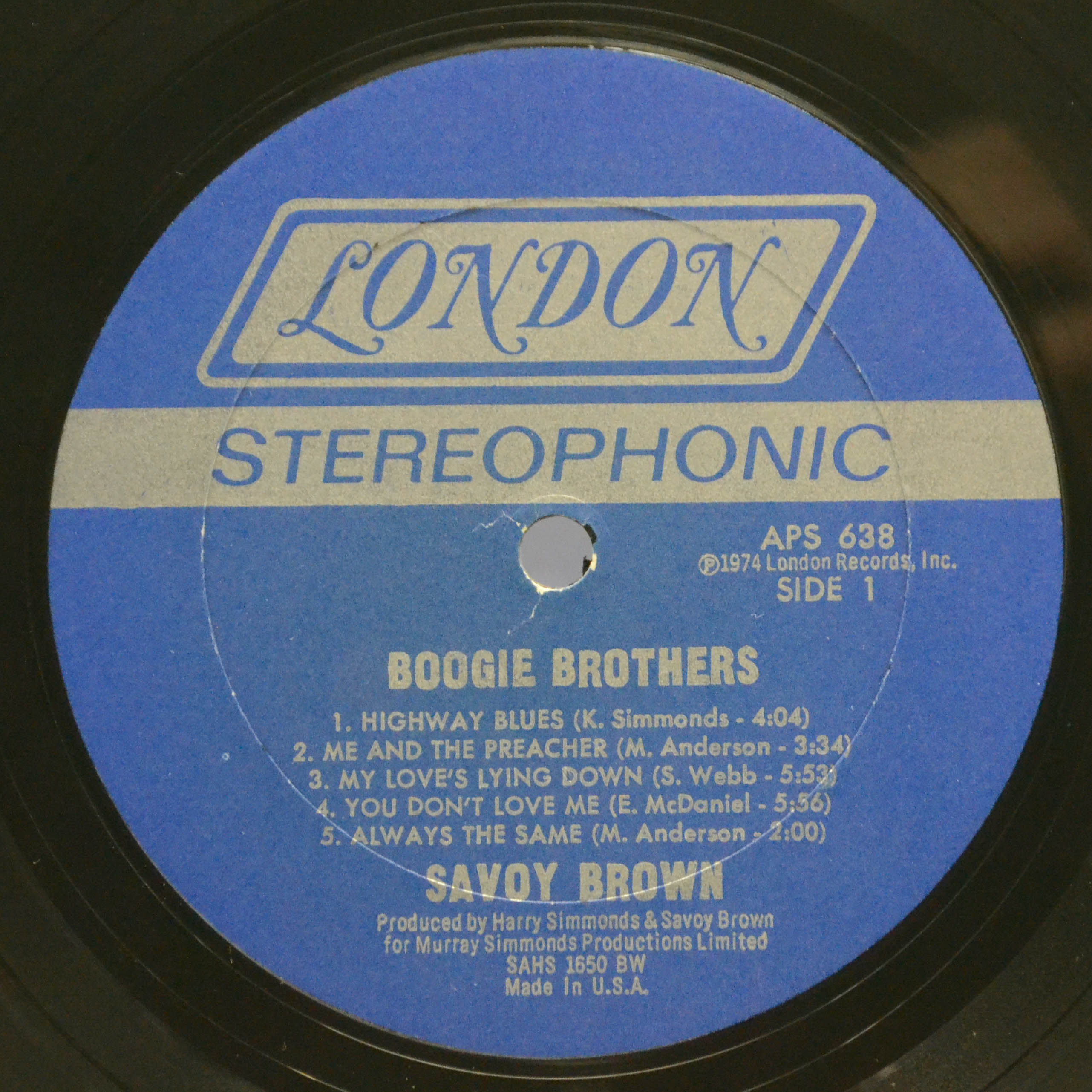 Savoy Brown — Boogie Brothers (USA), 1974