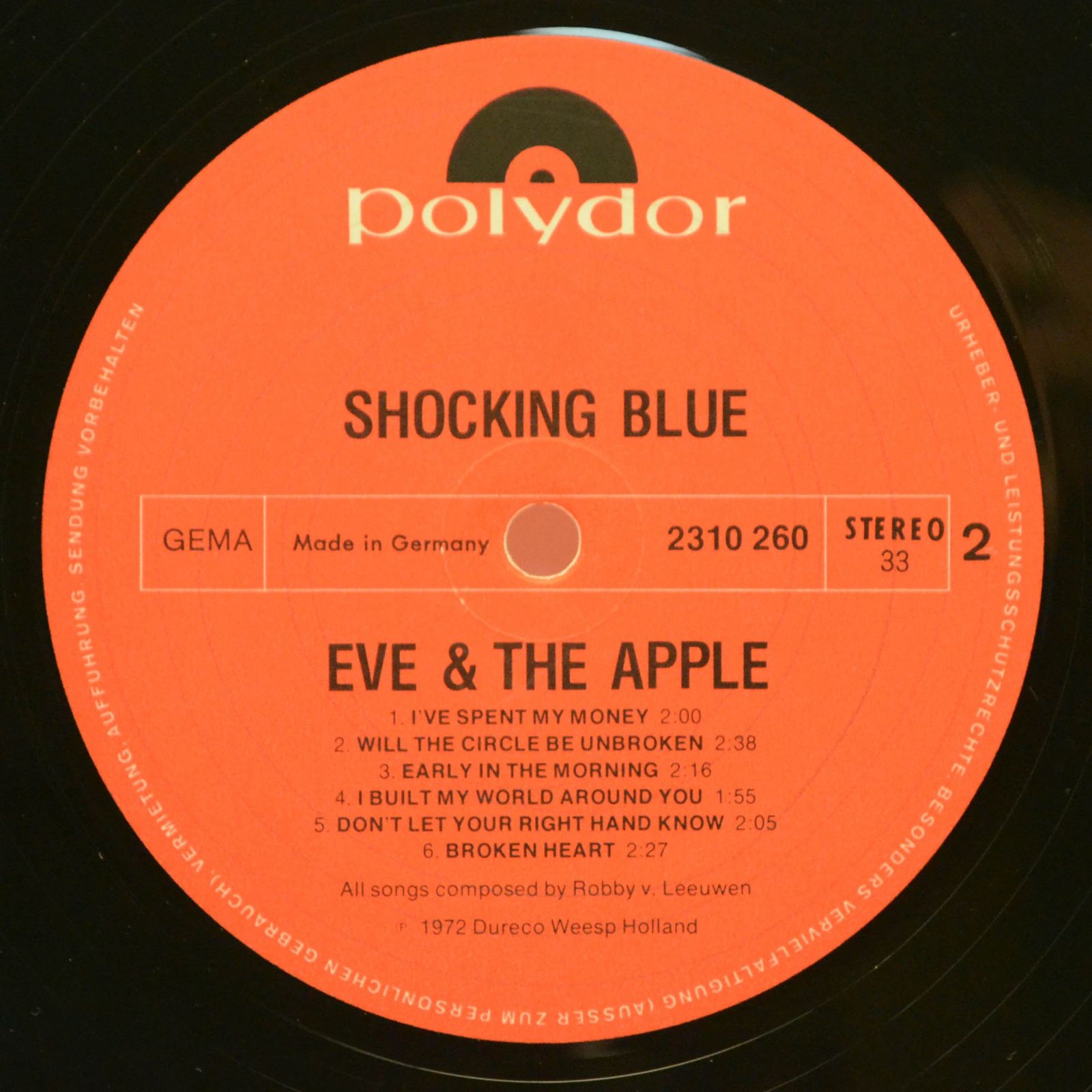 Shocking Blue — Eve & The Apple, 1972
