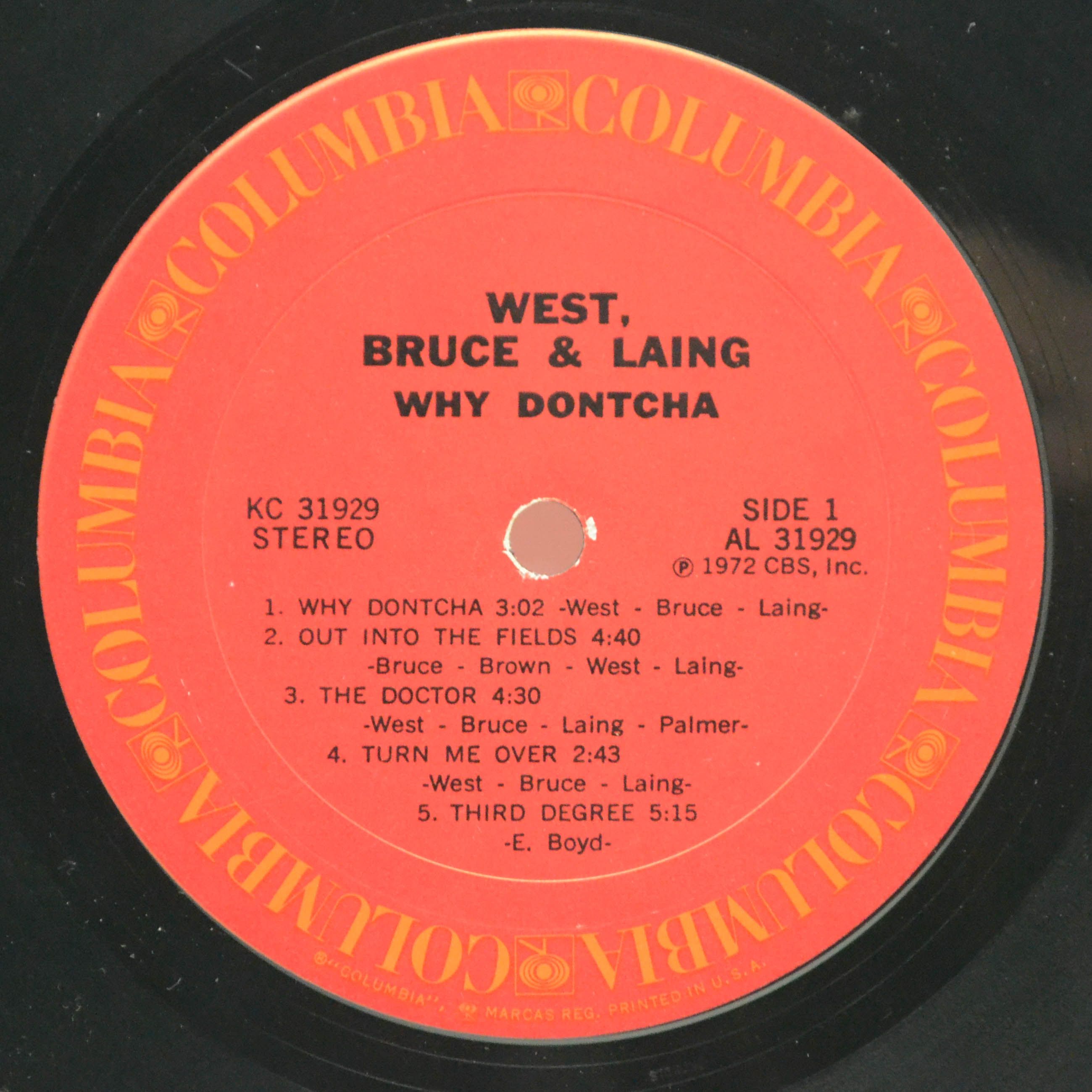West, Bruce & Laing — Why Dontcha (USA), 1972